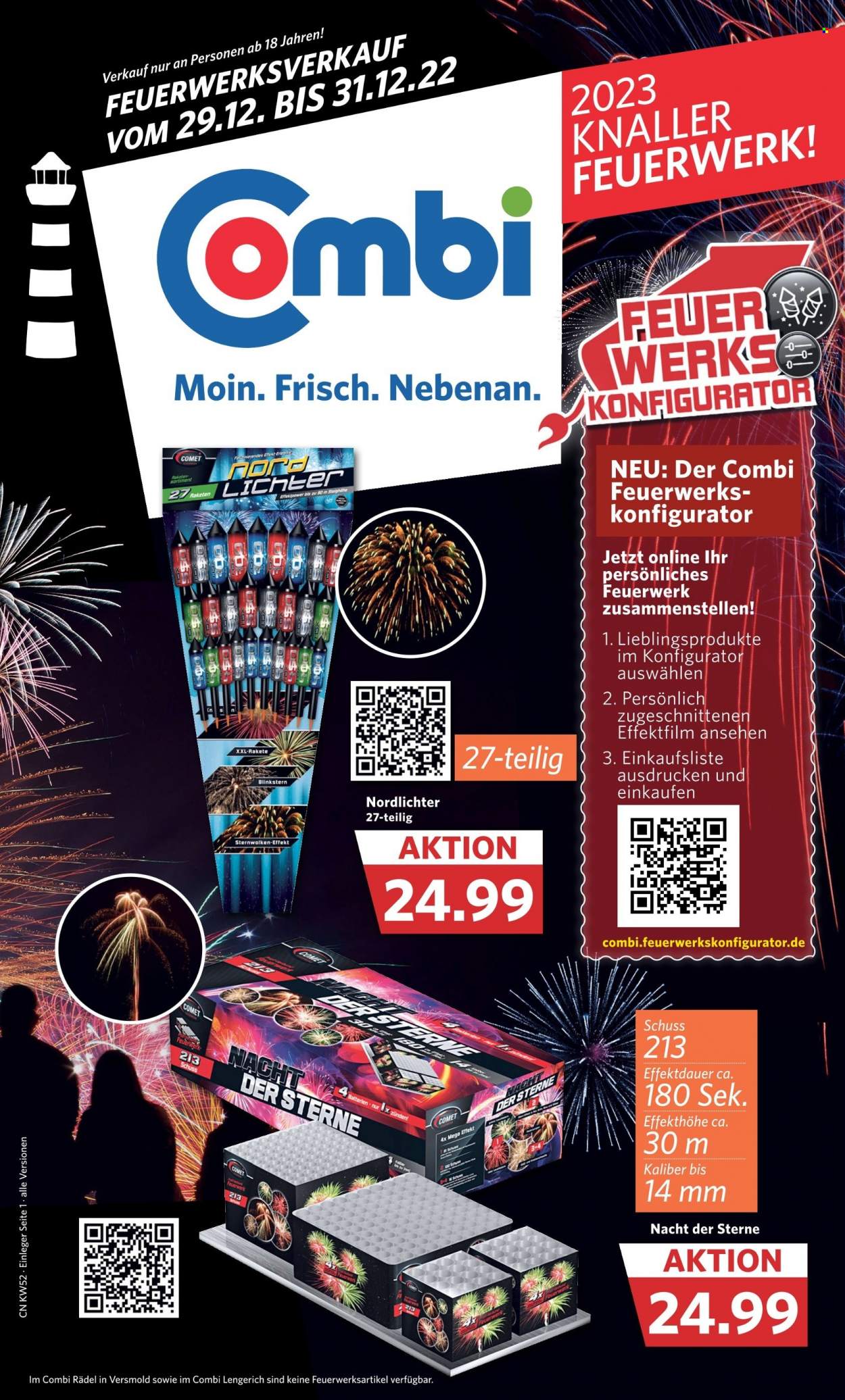 Combi Prospekte  - 29.12.2022 - 31.12.2022. Seite 1