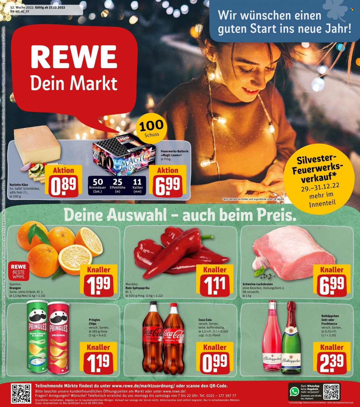 REWE Prospekte  - 27.12.2022 - 31.12.2022. Seite 1