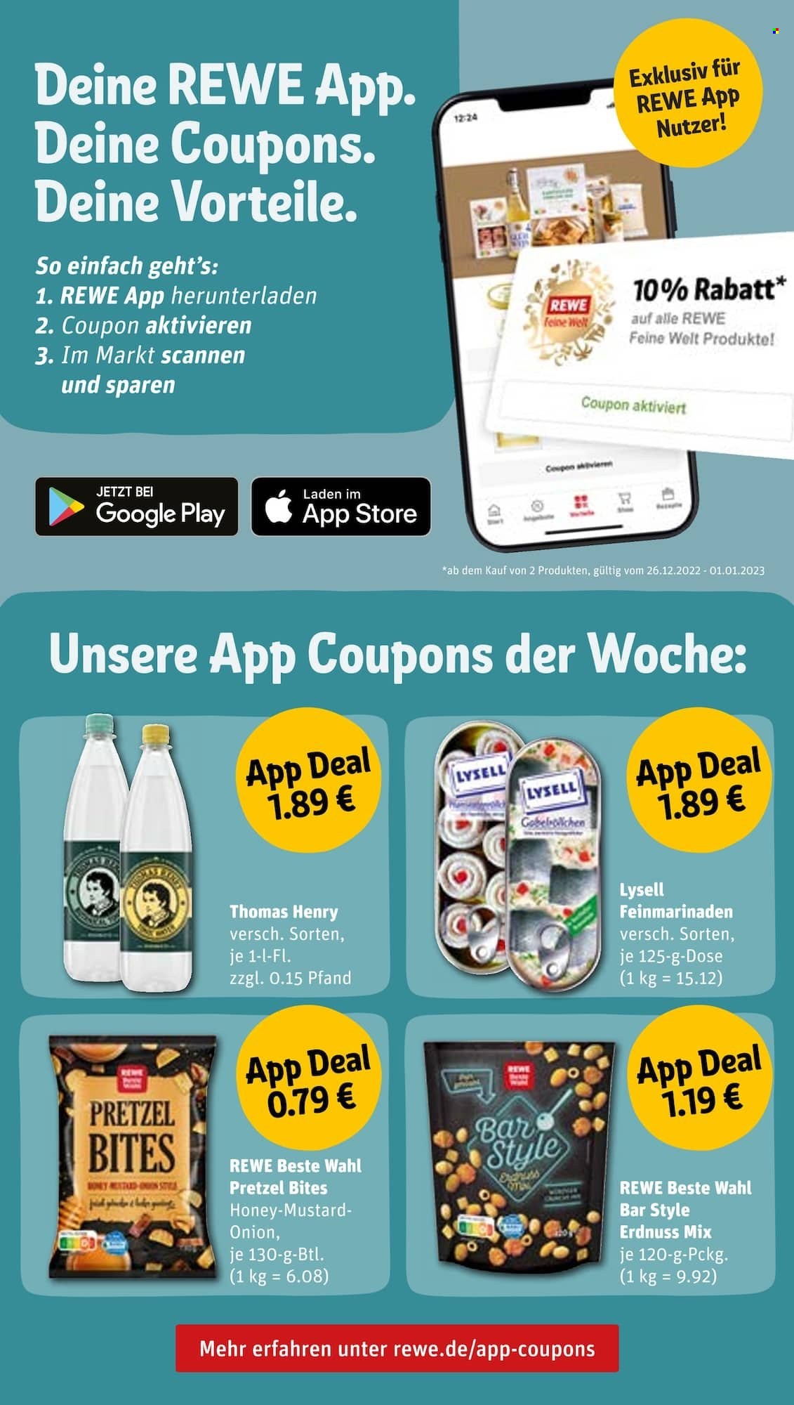 REWE Prospekte  - 27.12.2022 - 31.12.2022. Seite 21