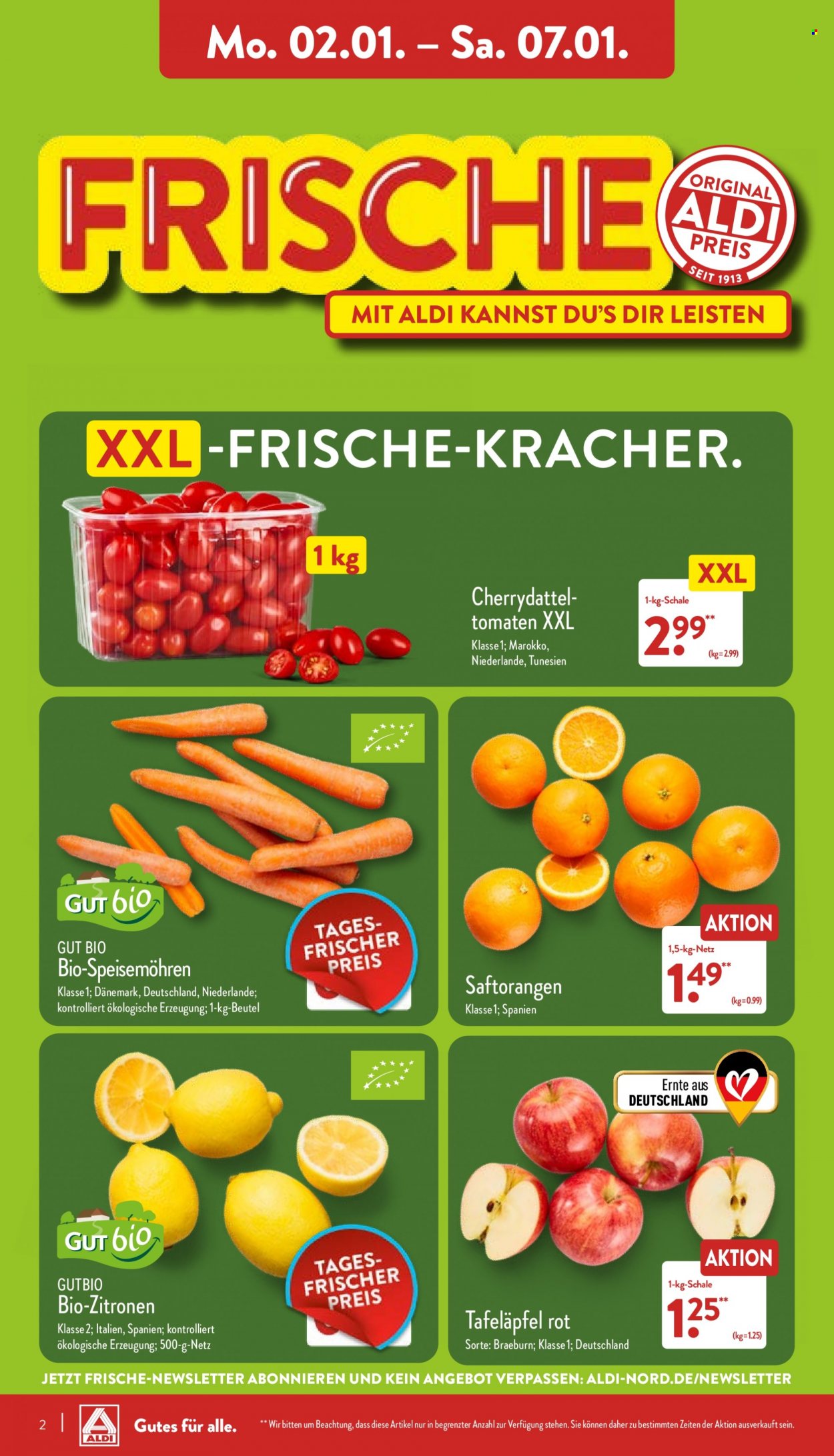 ALDI Nord Prospekte  - 2.01.2023 - 7.01.2023. Seite 2