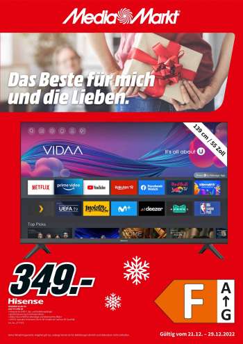Prospekte MediaMarkt - 21.12.2022 - 29.12.2022.