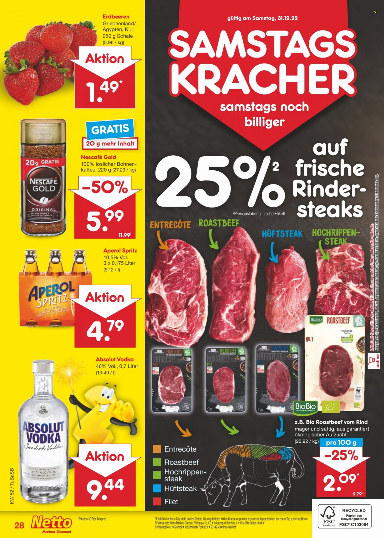 Netto Marken-Discount Prospekte  - 27.12.2022 - 31.12.2022. Seite 28