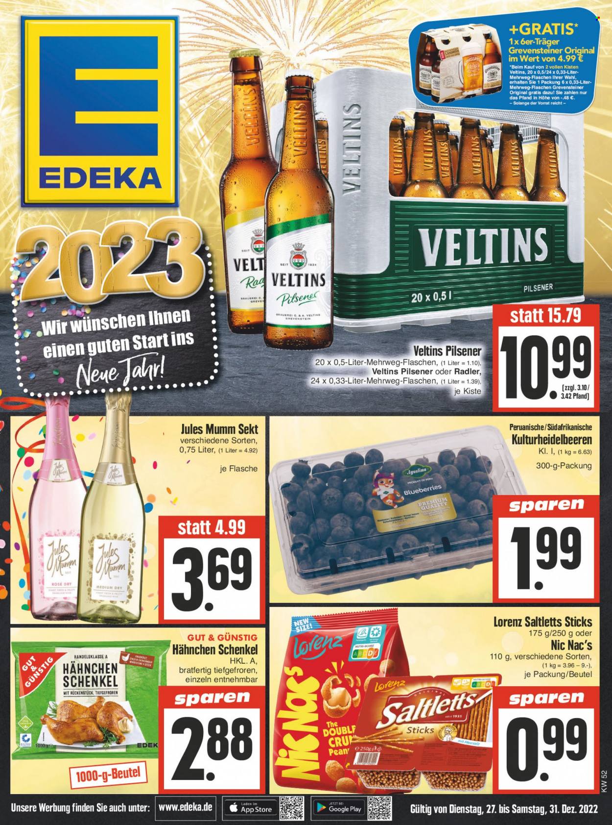 Edeka Prospekte  - 27.12.2022 - 31.12.2022. Seite 1