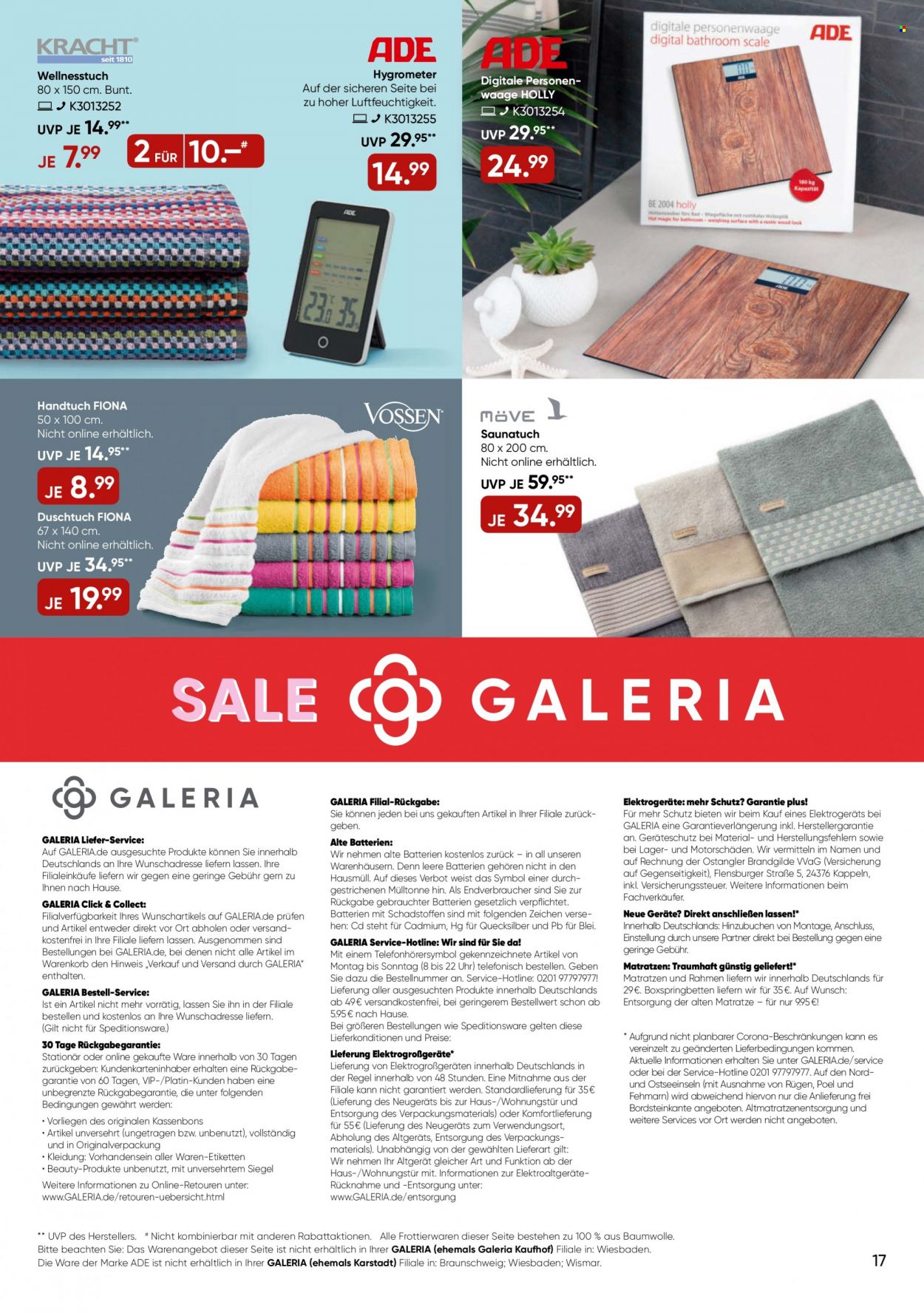 GALERIA Karstadt Kaufhof Prospekte  - 27.12.2022 - 2.01.2023. Seite 17