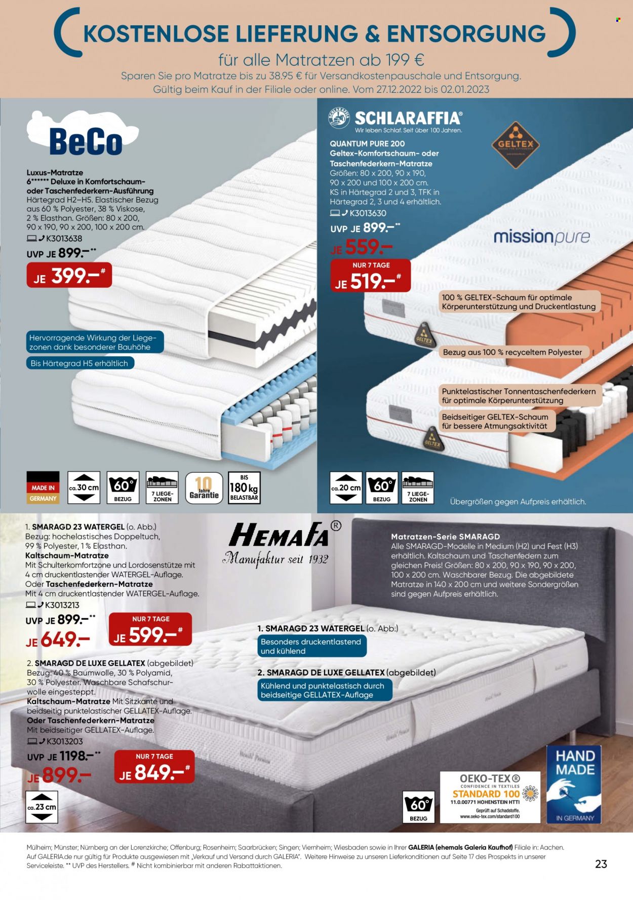 GALERIA Karstadt Kaufhof Prospekte  - 27.12.2022 - 2.01.2023. Seite 23