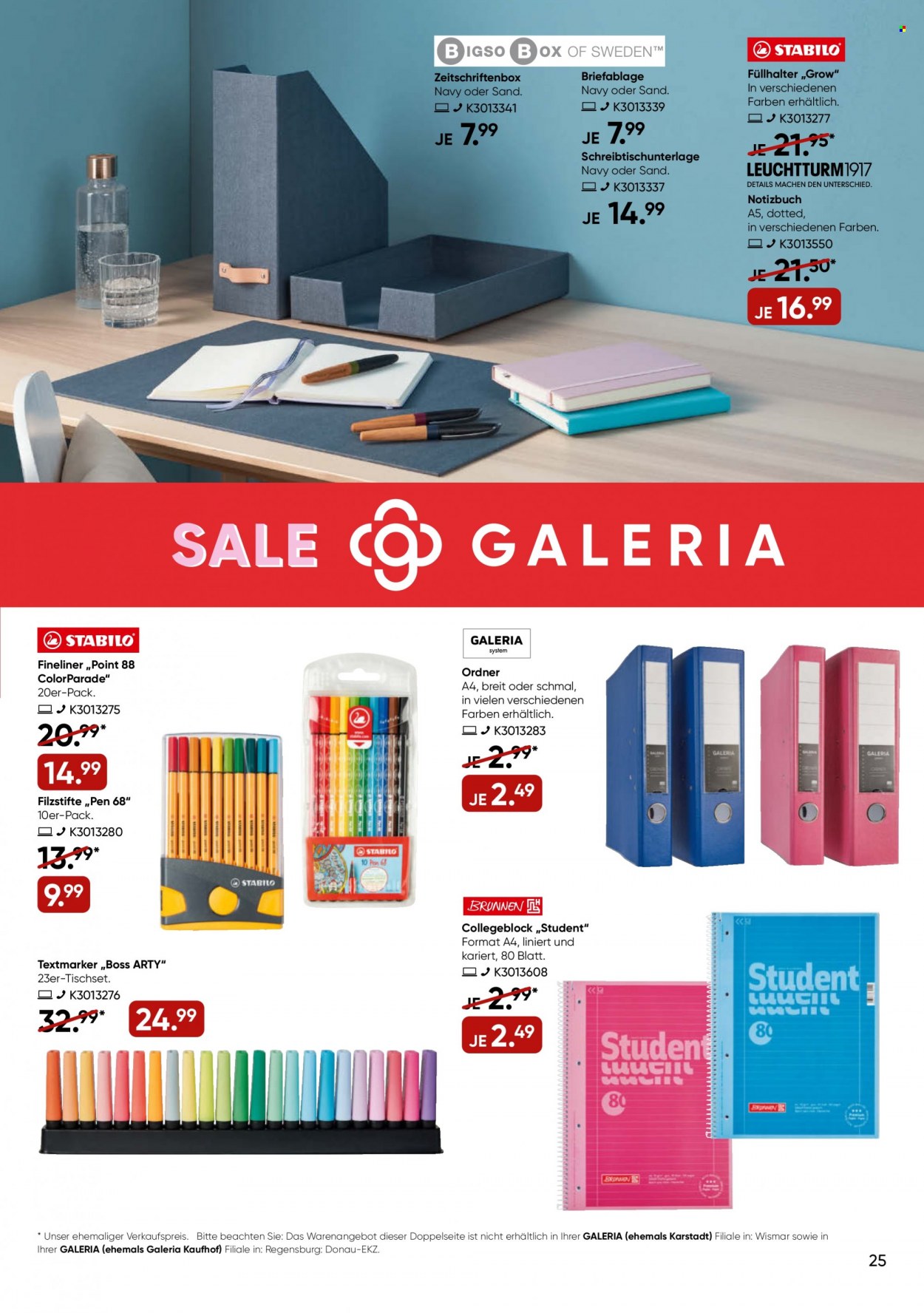 GALERIA Karstadt Kaufhof Prospekte  - 27.12.2022 - 2.01.2023. Seite 25