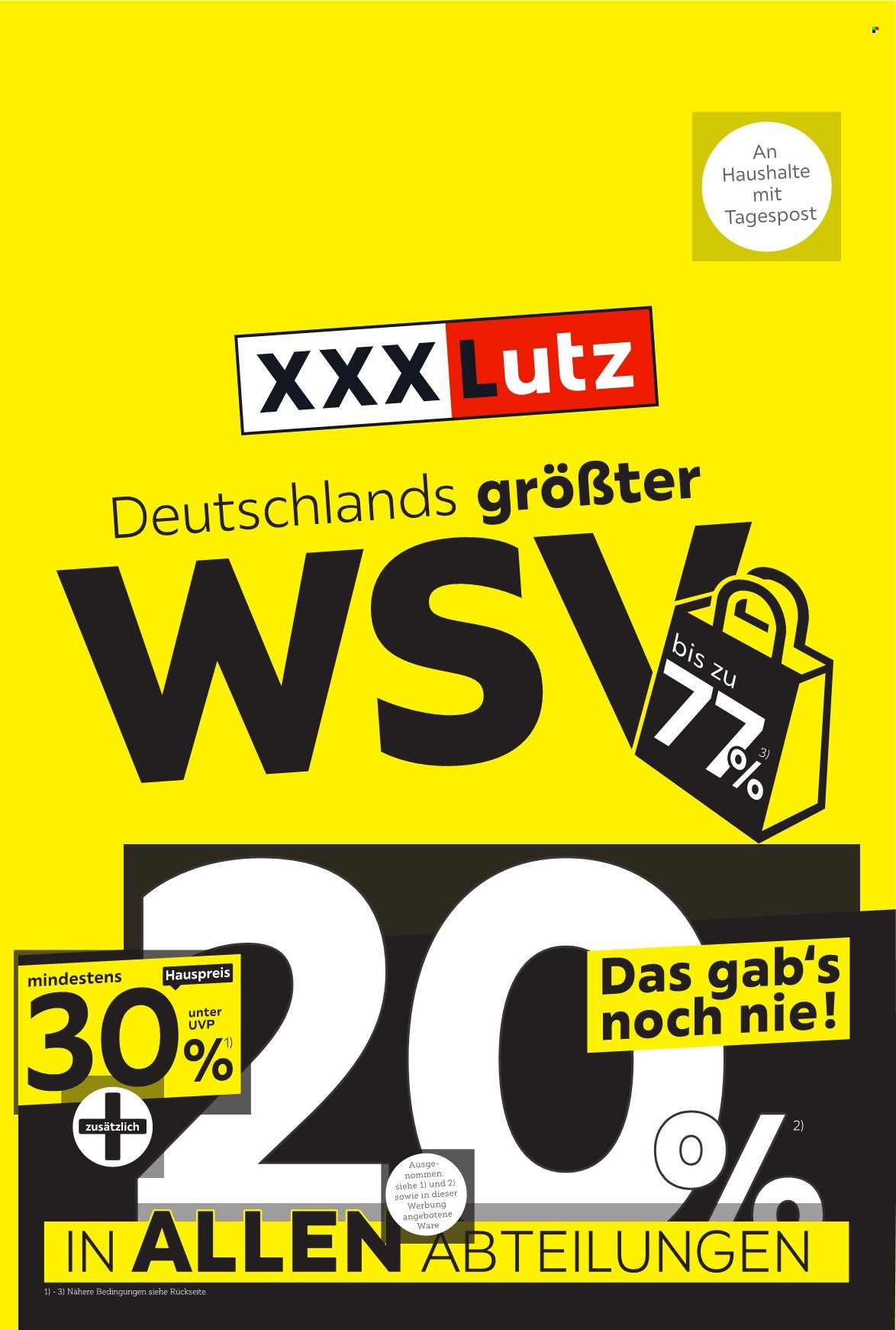 XXXLutz Prospekte  - 26.12.2022 - 17.01.2023. Seite 1