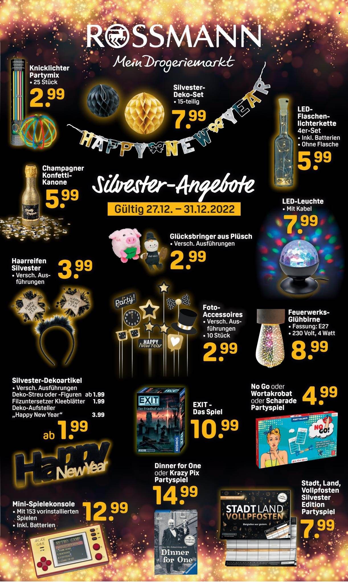 Rossmann Prospekte  - 27.12.2022 - 31.12.2022. Seite 1