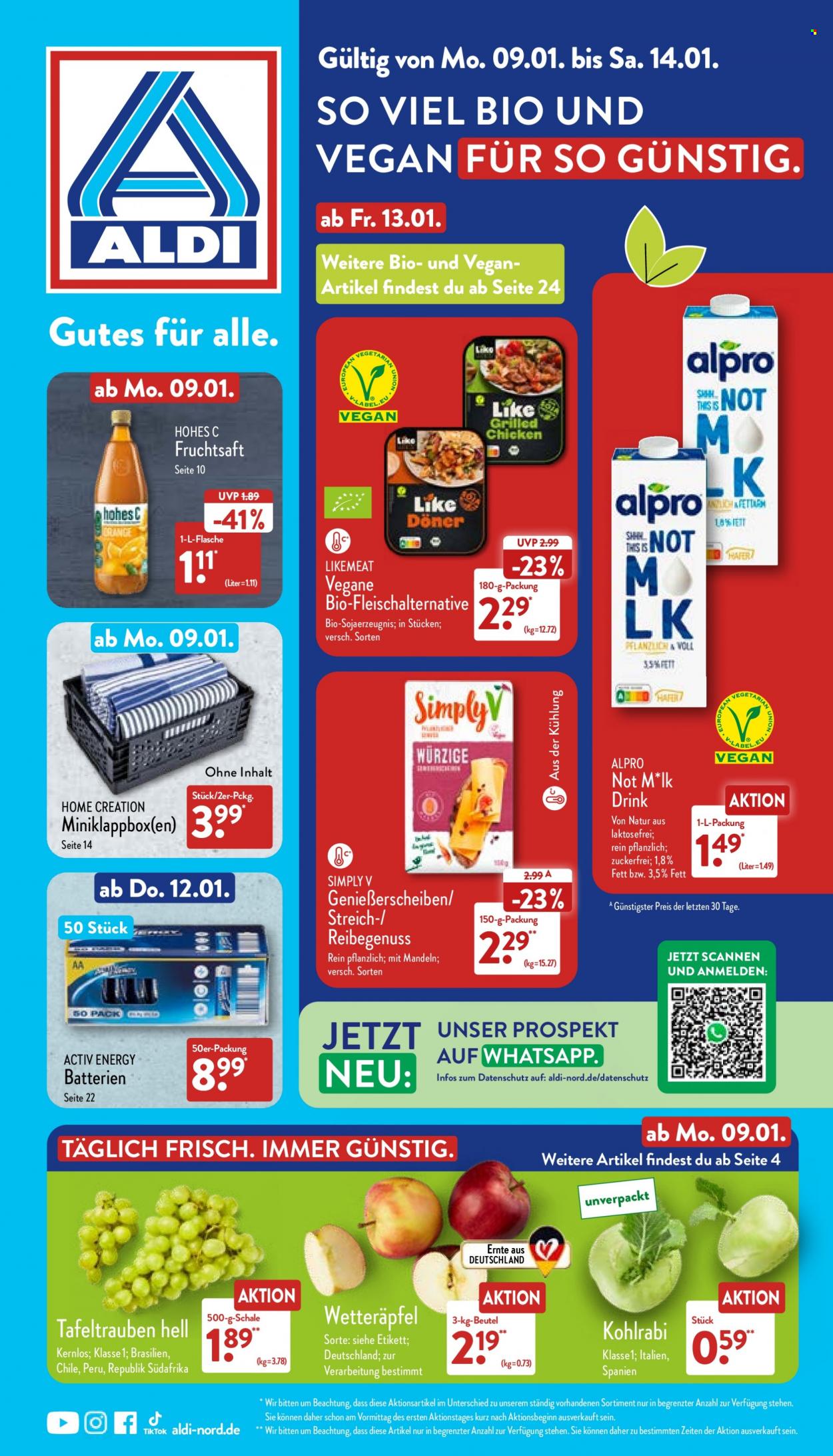 ALDI Nord Prospekte  - 9.01.2023 - 14.01.2023. Seite 1