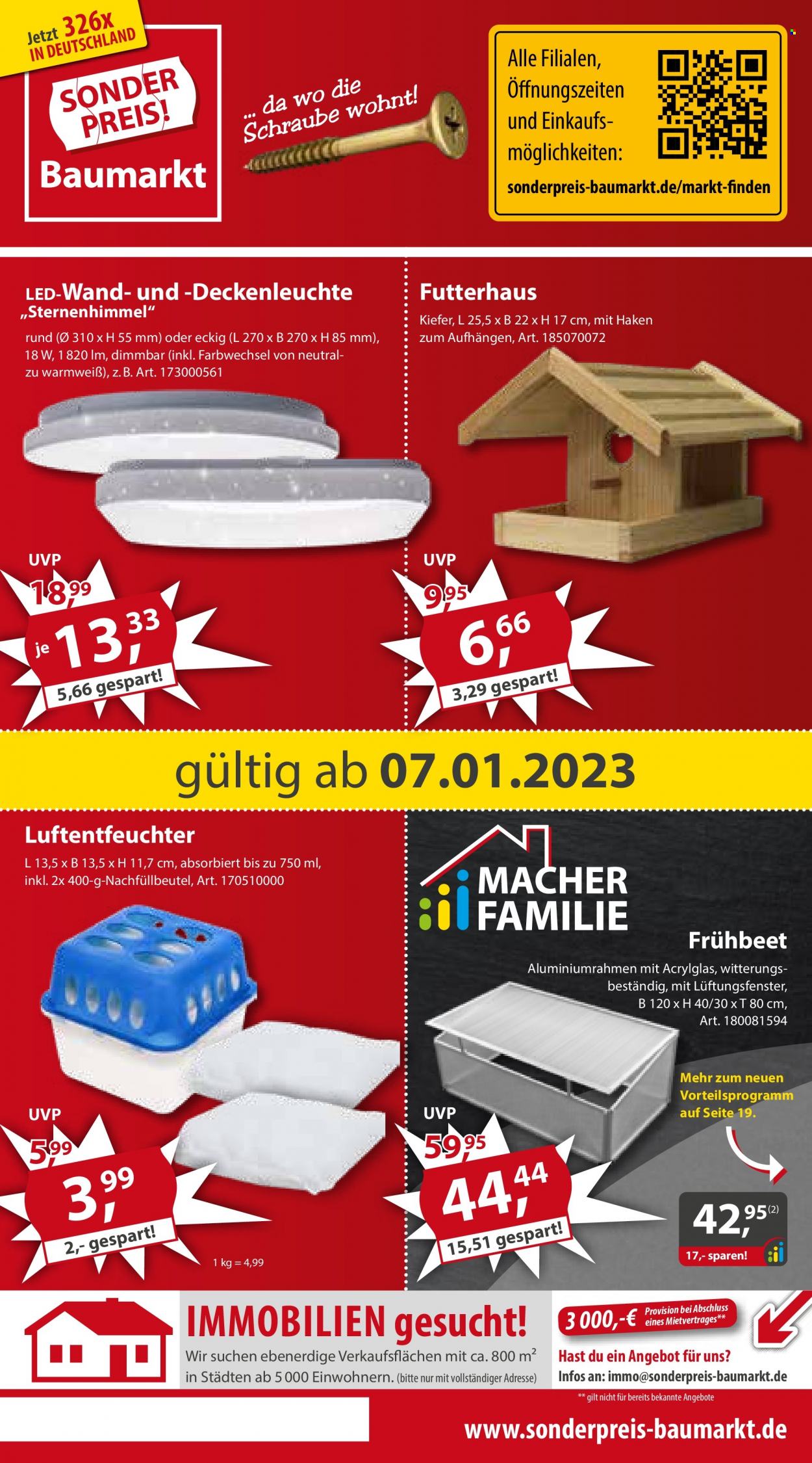 Sonderpreis-Baumarkt Prospekte  - 7.01.2023 - 13.01.2023. Seite 1
