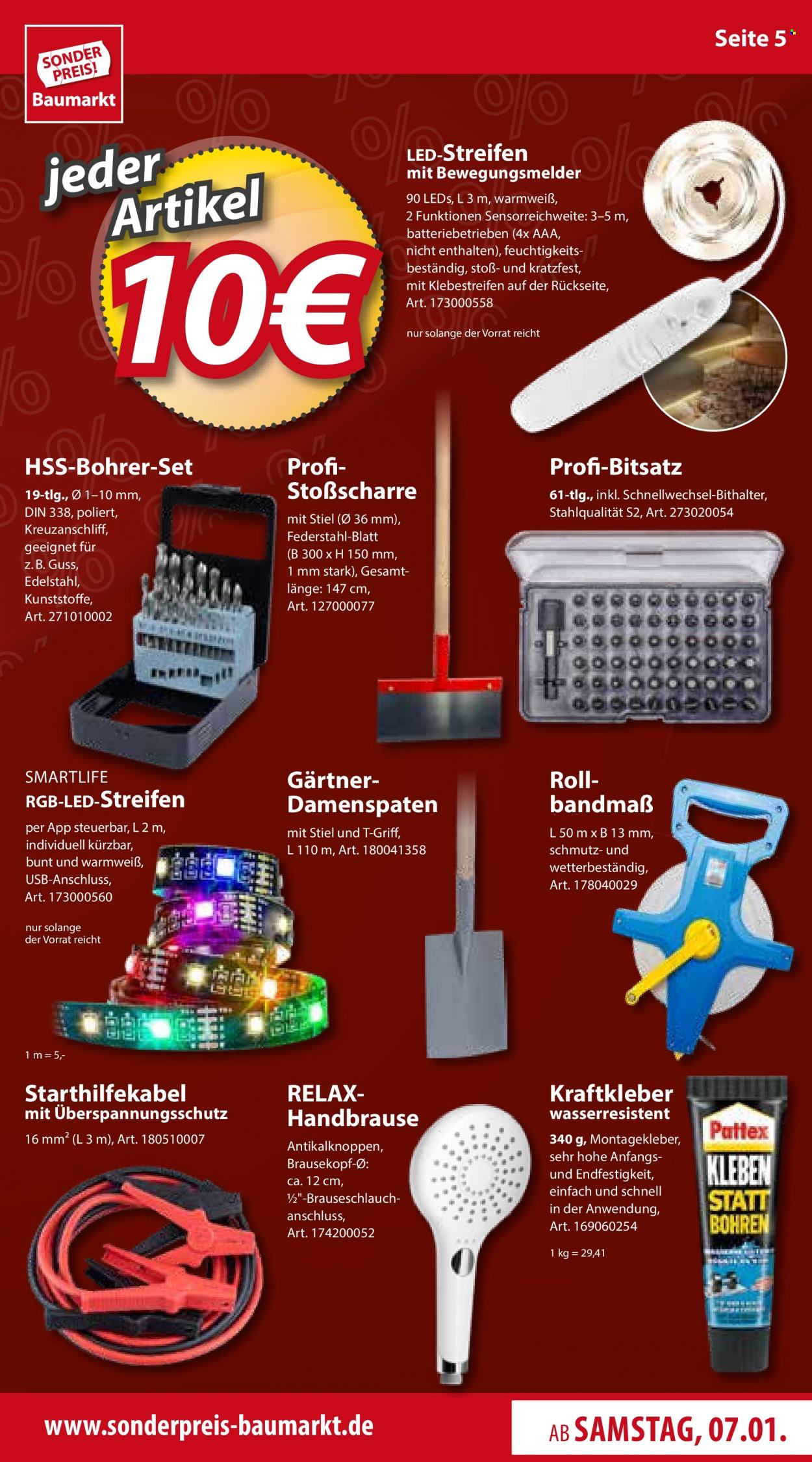 Sonderpreis-Baumarkt Prospekte  - 7.01.2023 - 13.01.2023. Seite 5