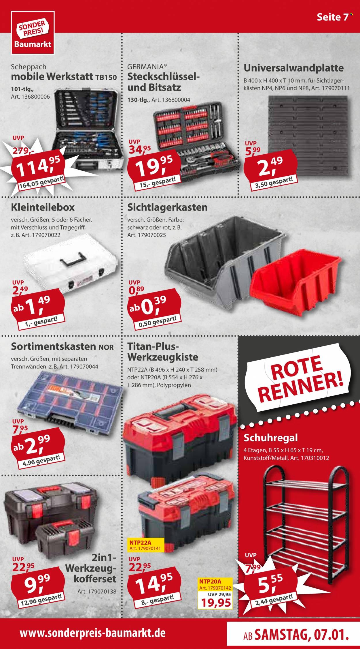 Sonderpreis-Baumarkt Prospekte  - 7.01.2023 - 13.01.2023. Seite 7