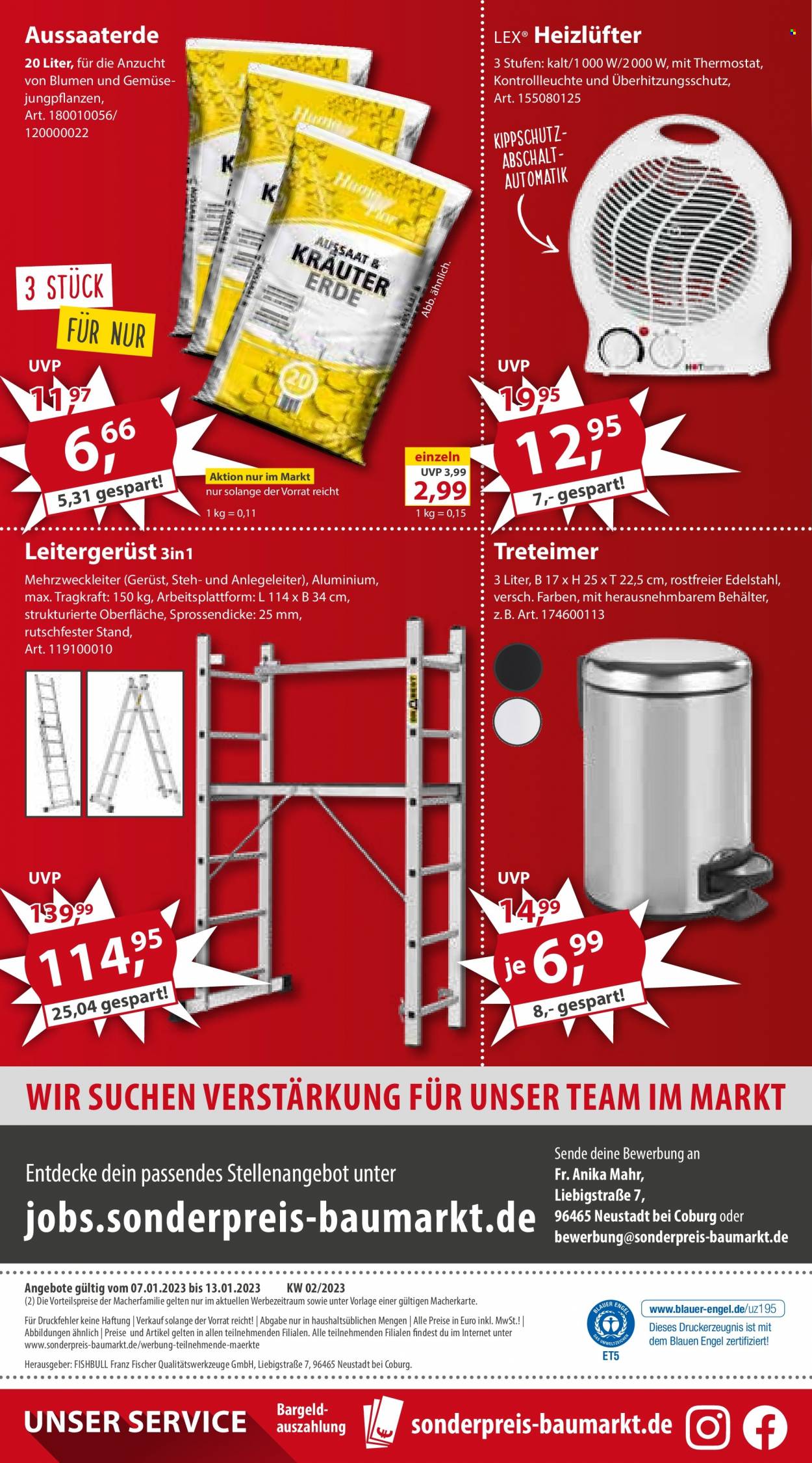 Sonderpreis-Baumarkt Prospekte  - 7.01.2023 - 13.01.2023. Seite 20