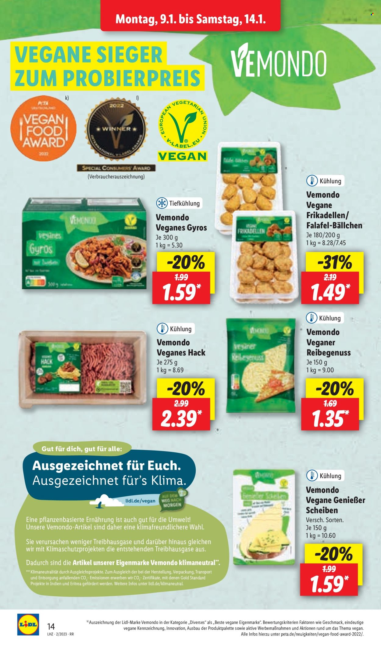 Lidl Prospekte  - 9.01.2023 - 14.01.2023. Seite 14