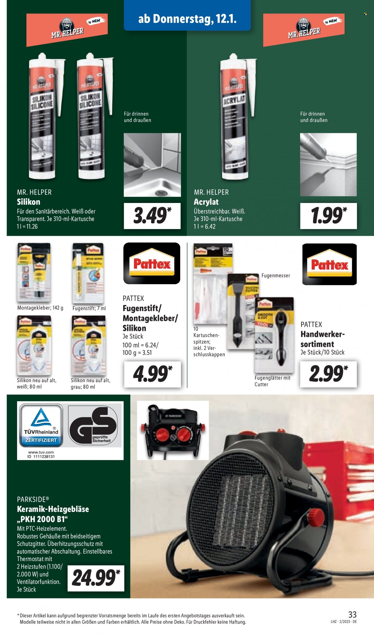 Lidl Prospekte  - 9.01.2023 - 14.01.2023. Seite 33