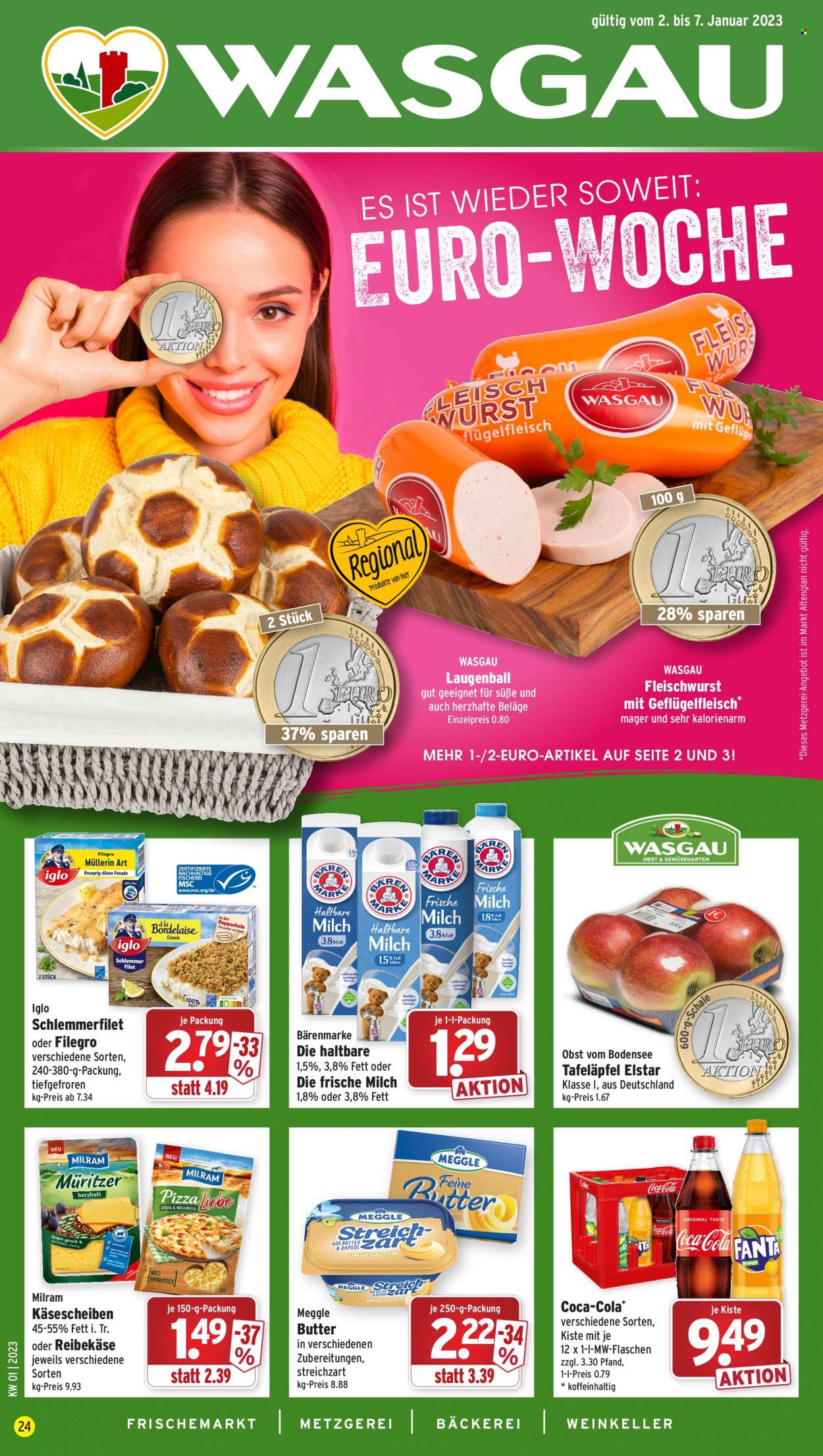 Wasgau Prospekte  - 2.01.2023 - 7.01.2023. Seite 1