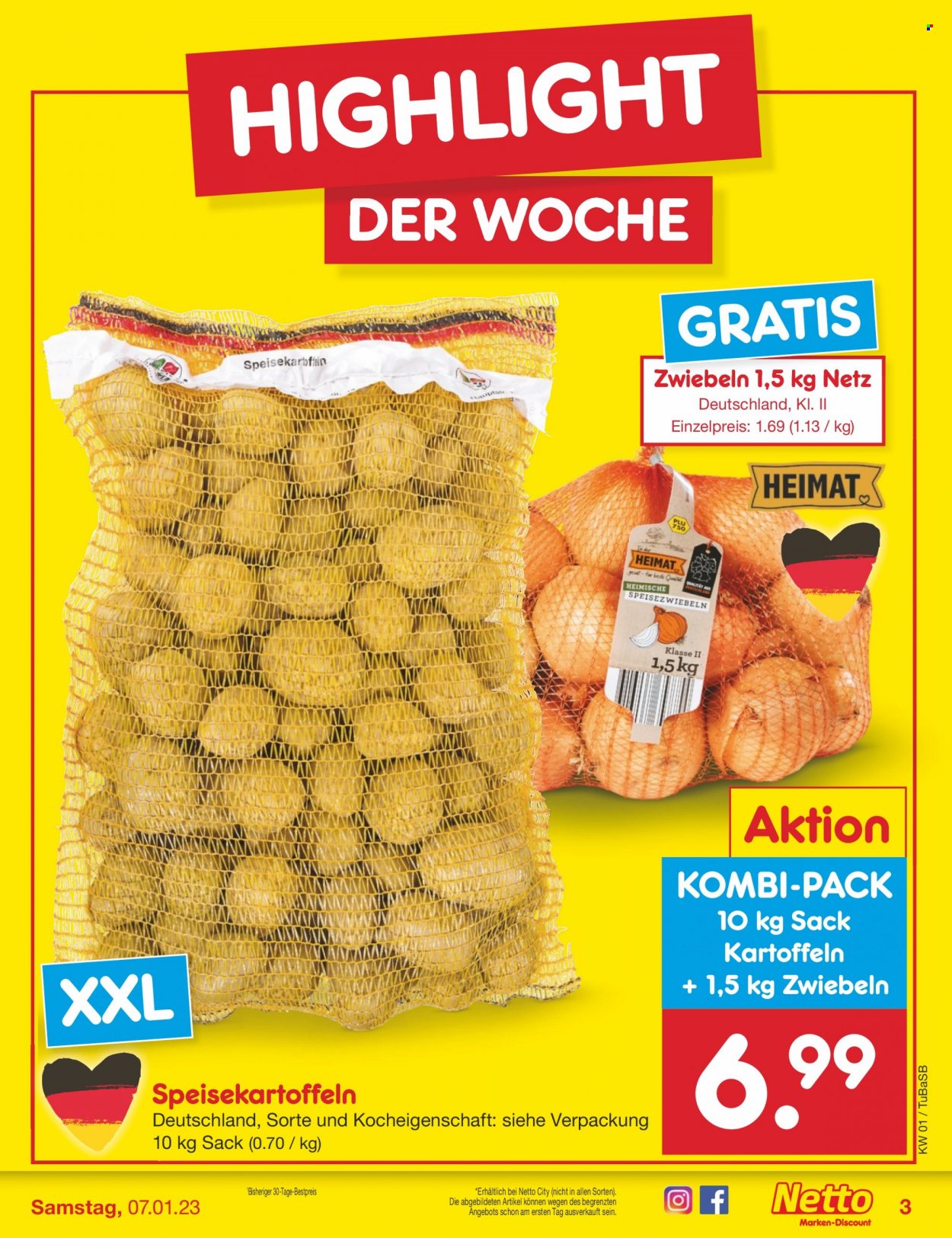 Netto Marken-Discount Prospekte  - 2.01.2023 - 7.01.2023. Seite 3