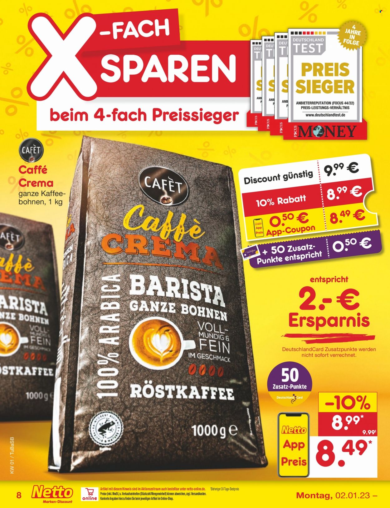 Netto Marken-Discount Prospekte  - 2.01.2023 - 7.01.2023. Seite 8