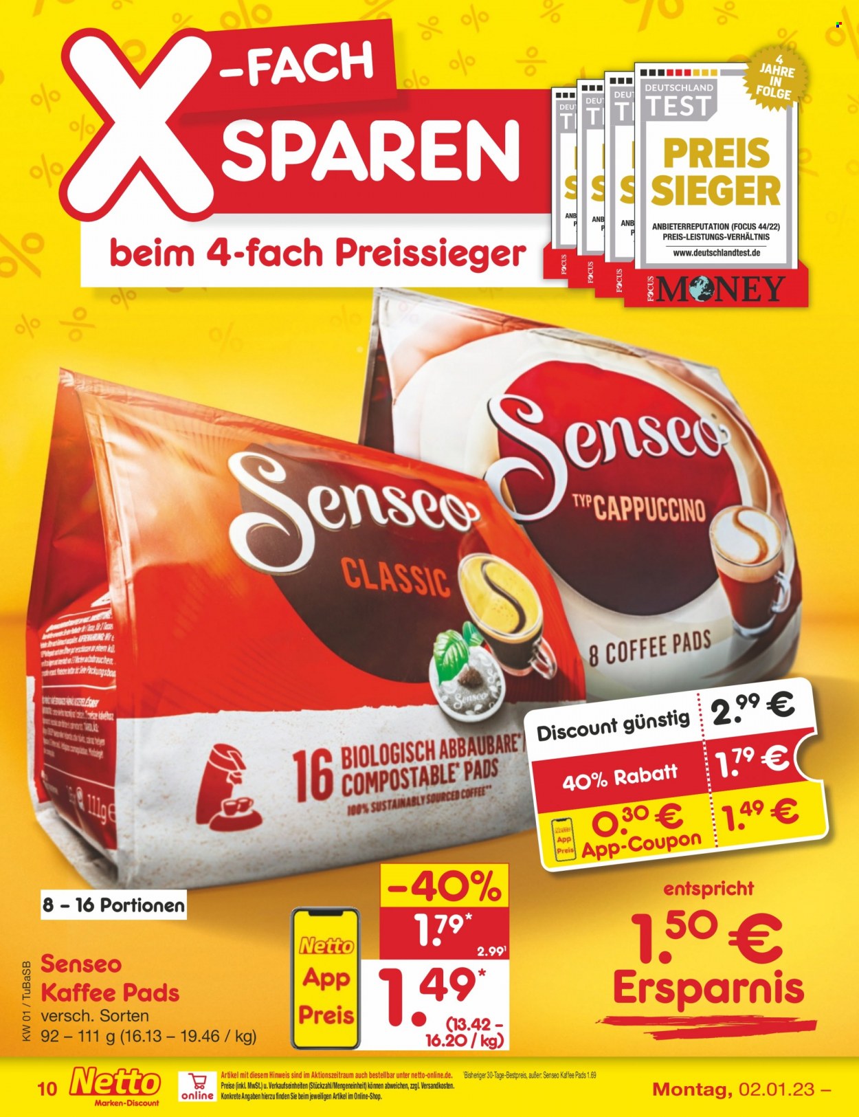 Netto Marken-Discount Prospekte  - 2.01.2023 - 7.01.2023. Seite 10