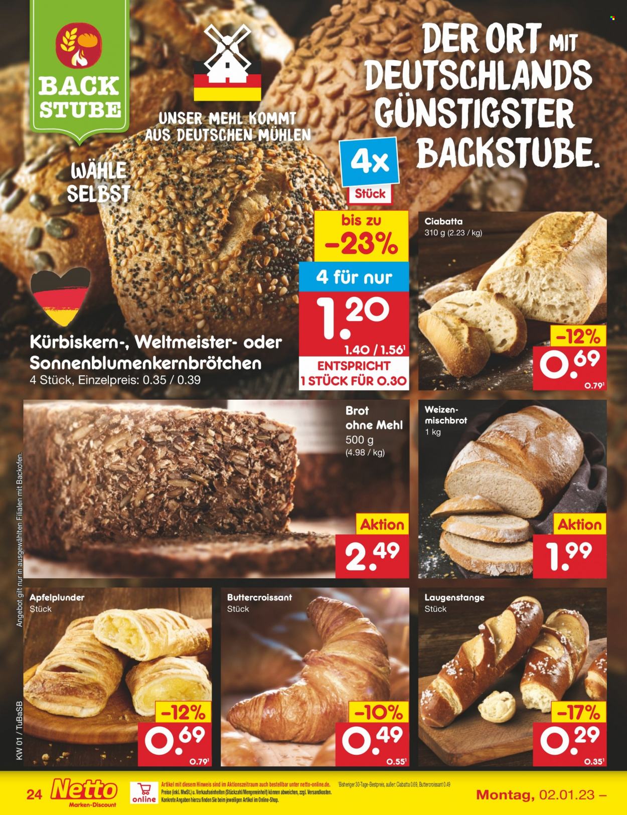 Netto Marken-Discount Prospekte  - 2.01.2023 - 7.01.2023. Seite 24