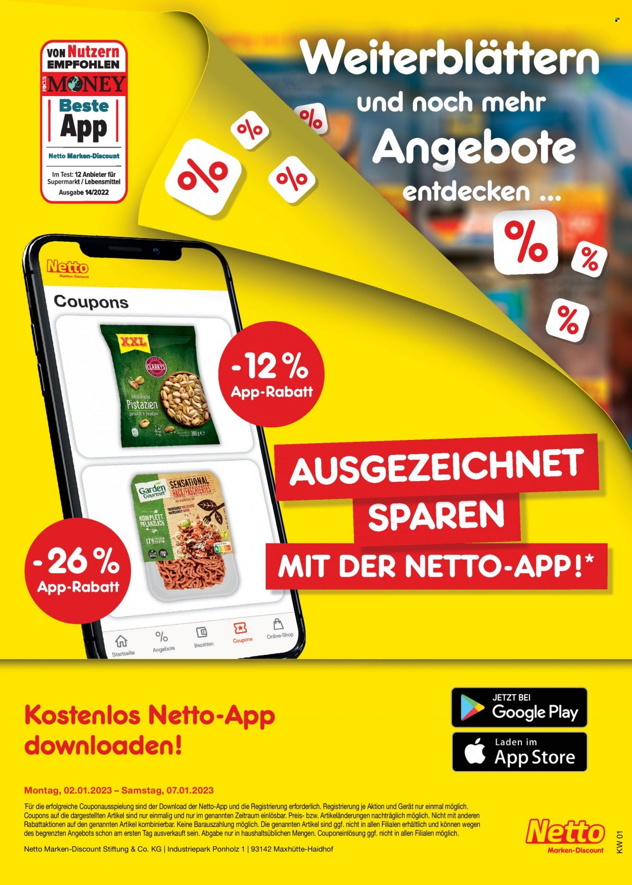 Netto Marken-Discount Prospekte  - 2.01.2023 - 7.01.2023. Seite 45