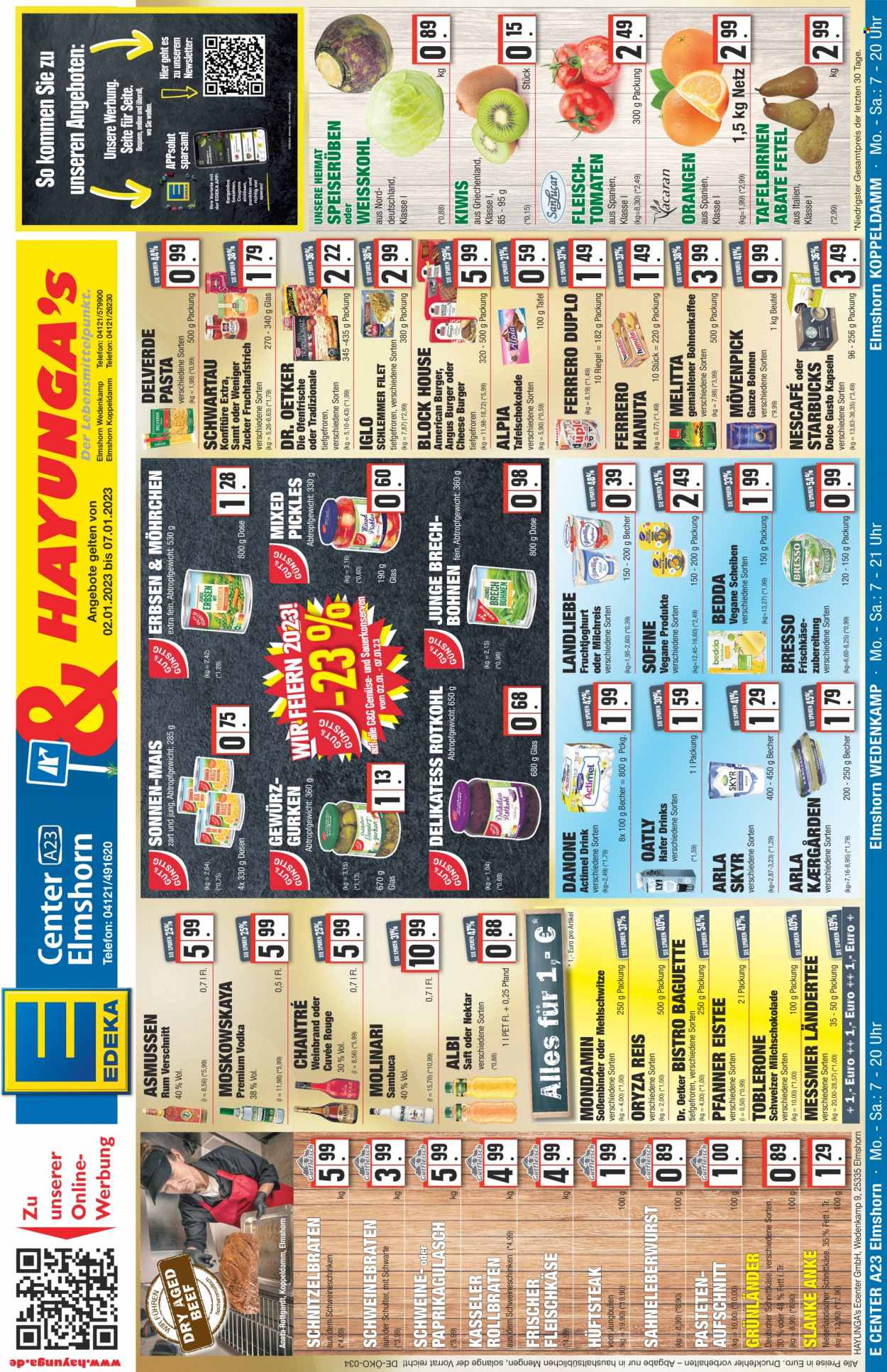 Edeka Prospekte  - 9.01.2023 - 14.01.2023. Seite 1