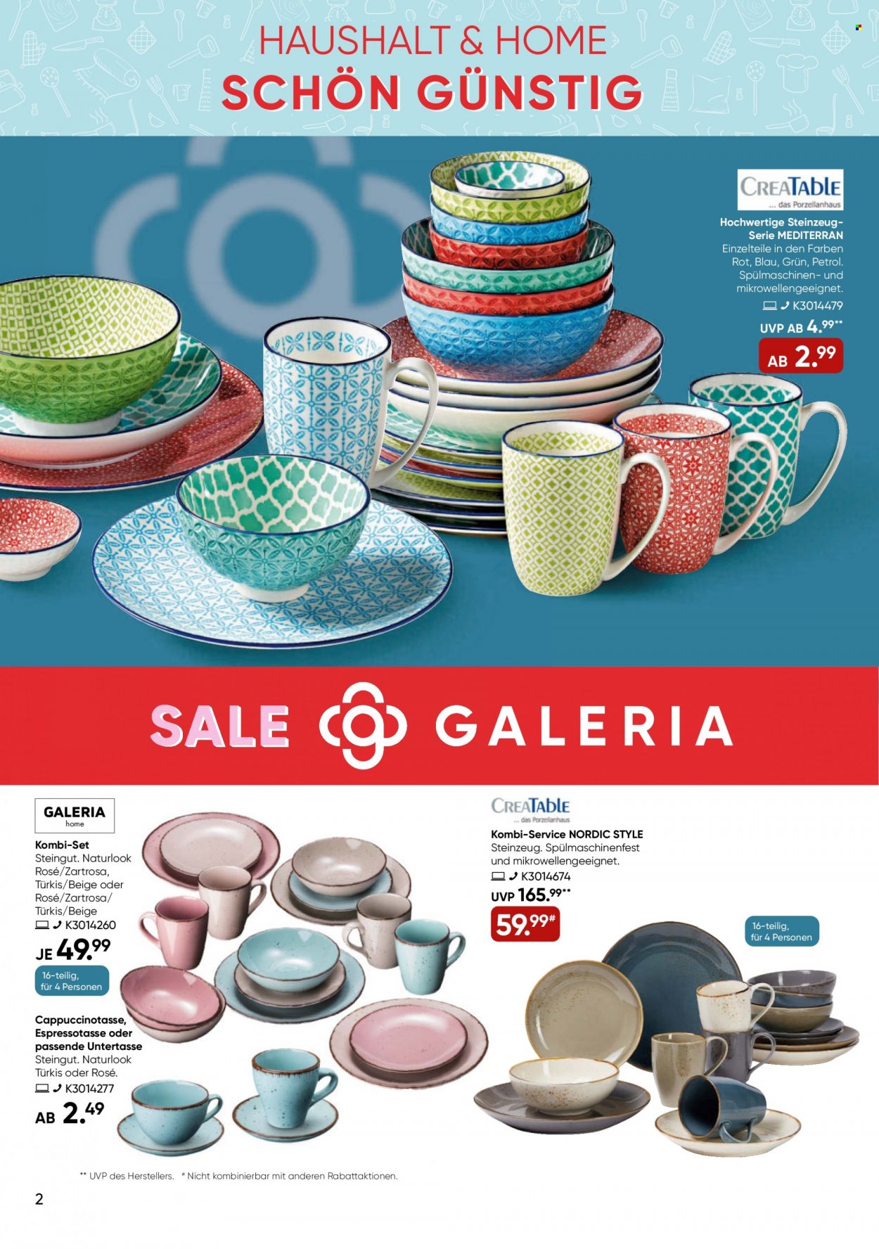GALERIA Karstadt Kaufhof Prospekte  - 4.01.2023 - 10.01.2023. Seite 2