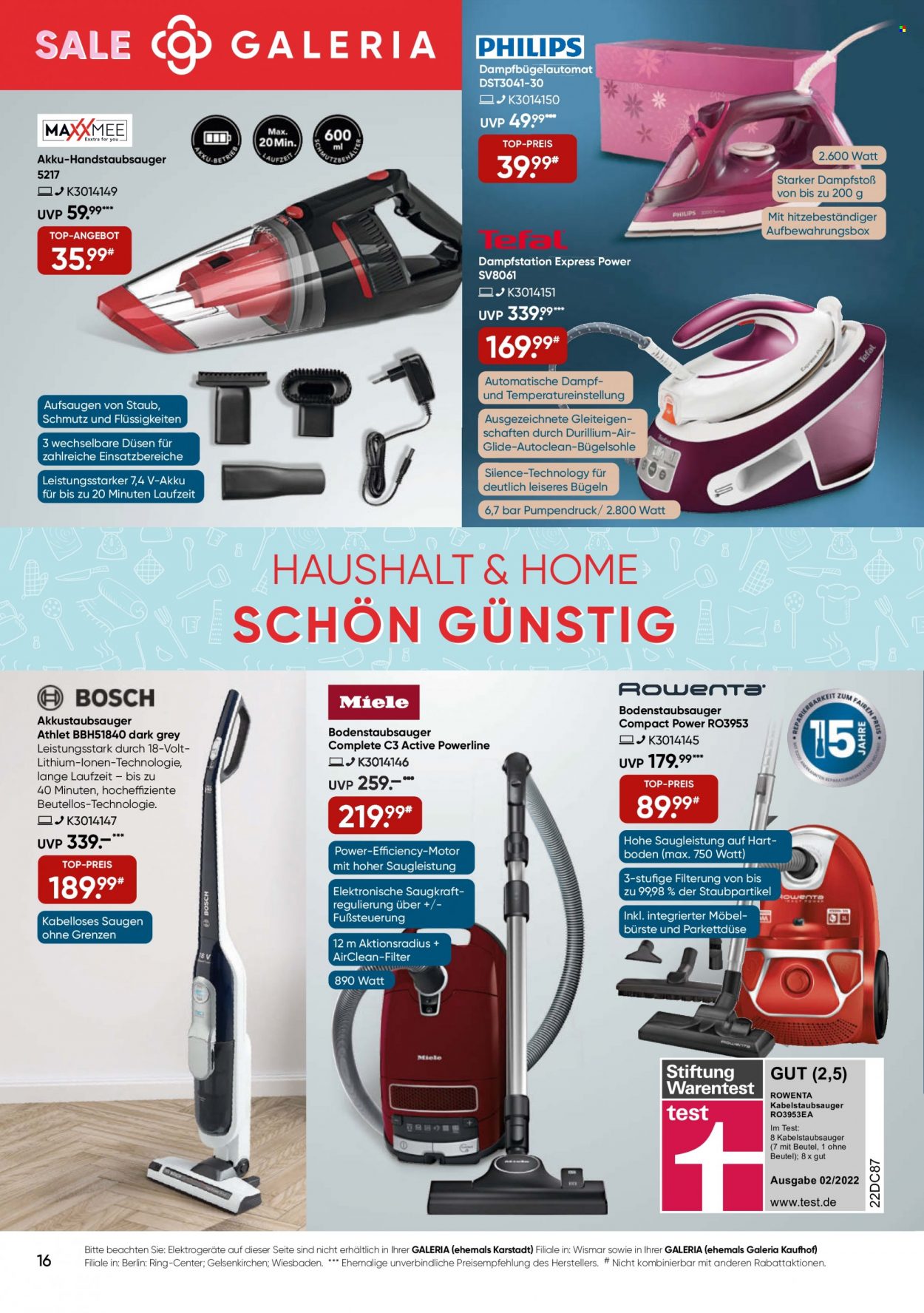 GALERIA Karstadt Kaufhof Prospekte  - 4.01.2023 - 10.01.2023. Seite 16