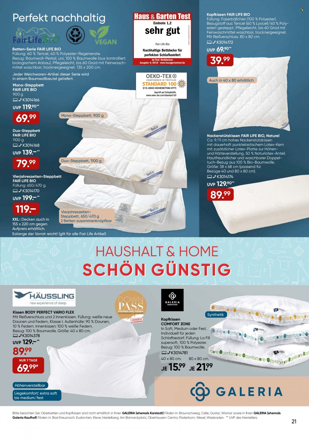 GALERIA Karstadt Kaufhof Prospekte  - 4.01.2023 - 10.01.2023. Seite 21