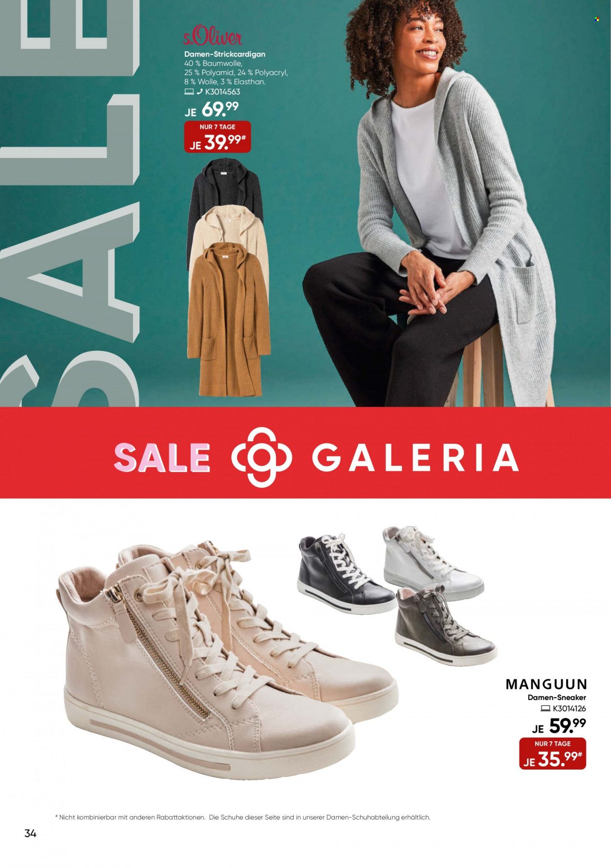 GALERIA Karstadt Kaufhof Prospekte  - 4.01.2023 - 10.01.2023. Seite 34