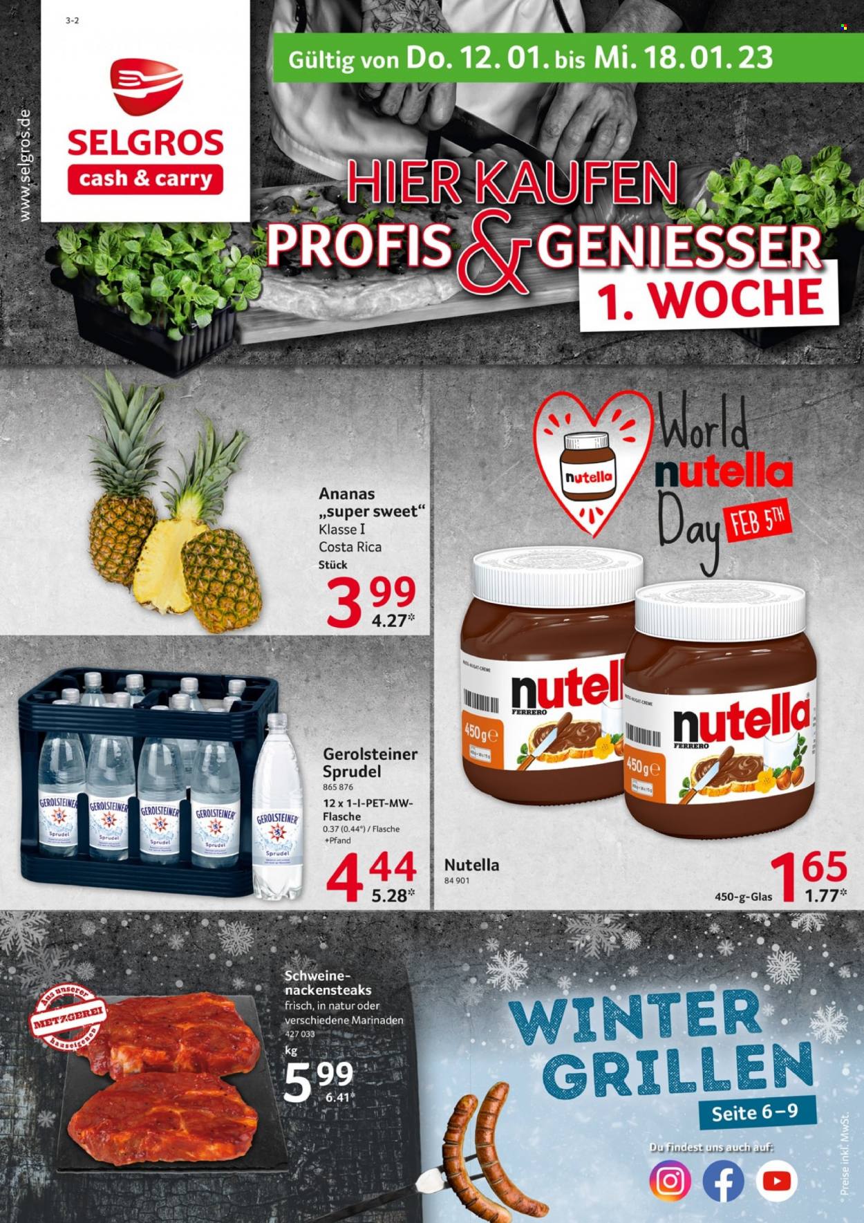 Selgros Prospekte  - 12.01.2023 - 18.01.2023. Seite 1