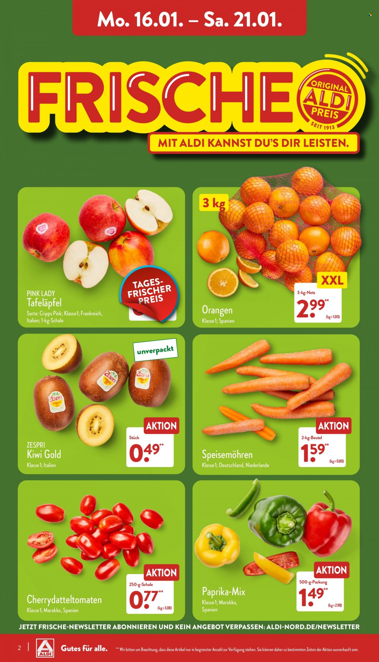 ALDI Nord Prospekte  - 16.01.2023 - 21.01.2023. Seite 2
