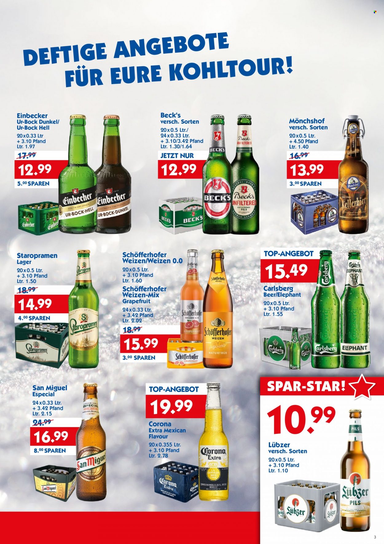 Hol'ab! Getränkemarkt Prospekte  - 9.01.2023 - 14.01.2023. Seite 3