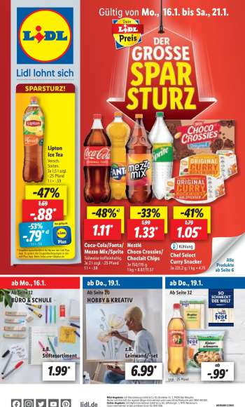 Prospekte Lidl - 16.01.2023 - 21.01.2023.