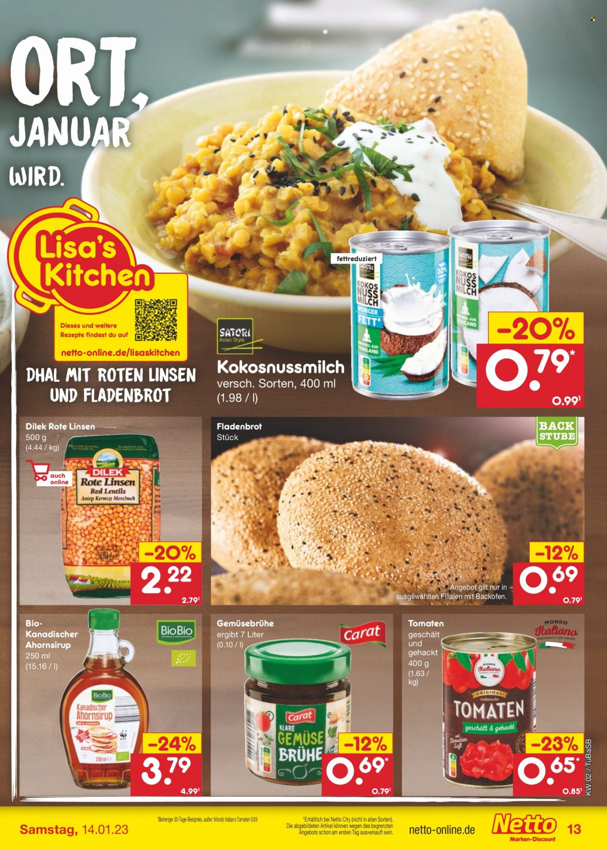 Netto Marken-Discount Prospekte  - 9.01.2023 - 14.01.2023. Seite 13
