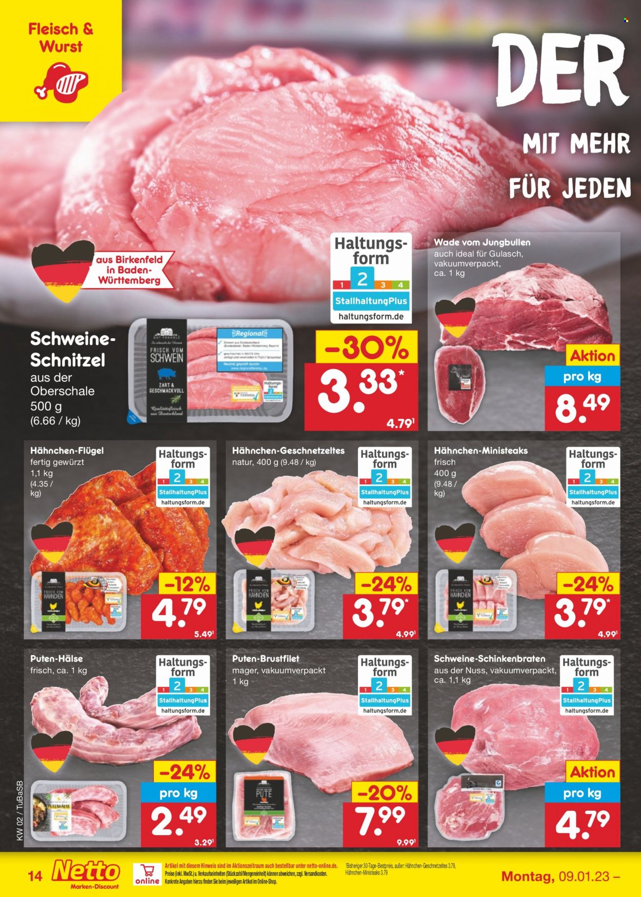 Netto Marken-Discount Prospekte  - 9.01.2023 - 14.01.2023. Seite 14