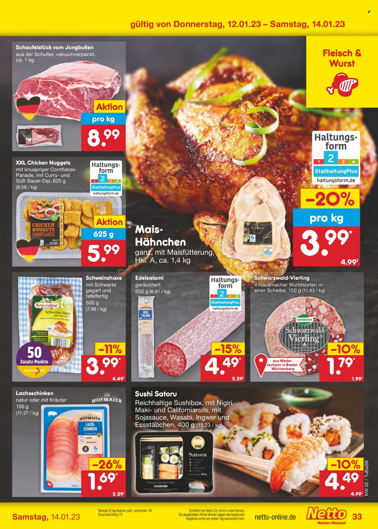 Netto Marken-Discount Prospekte  - 9.01.2023 - 14.01.2023. Seite 33