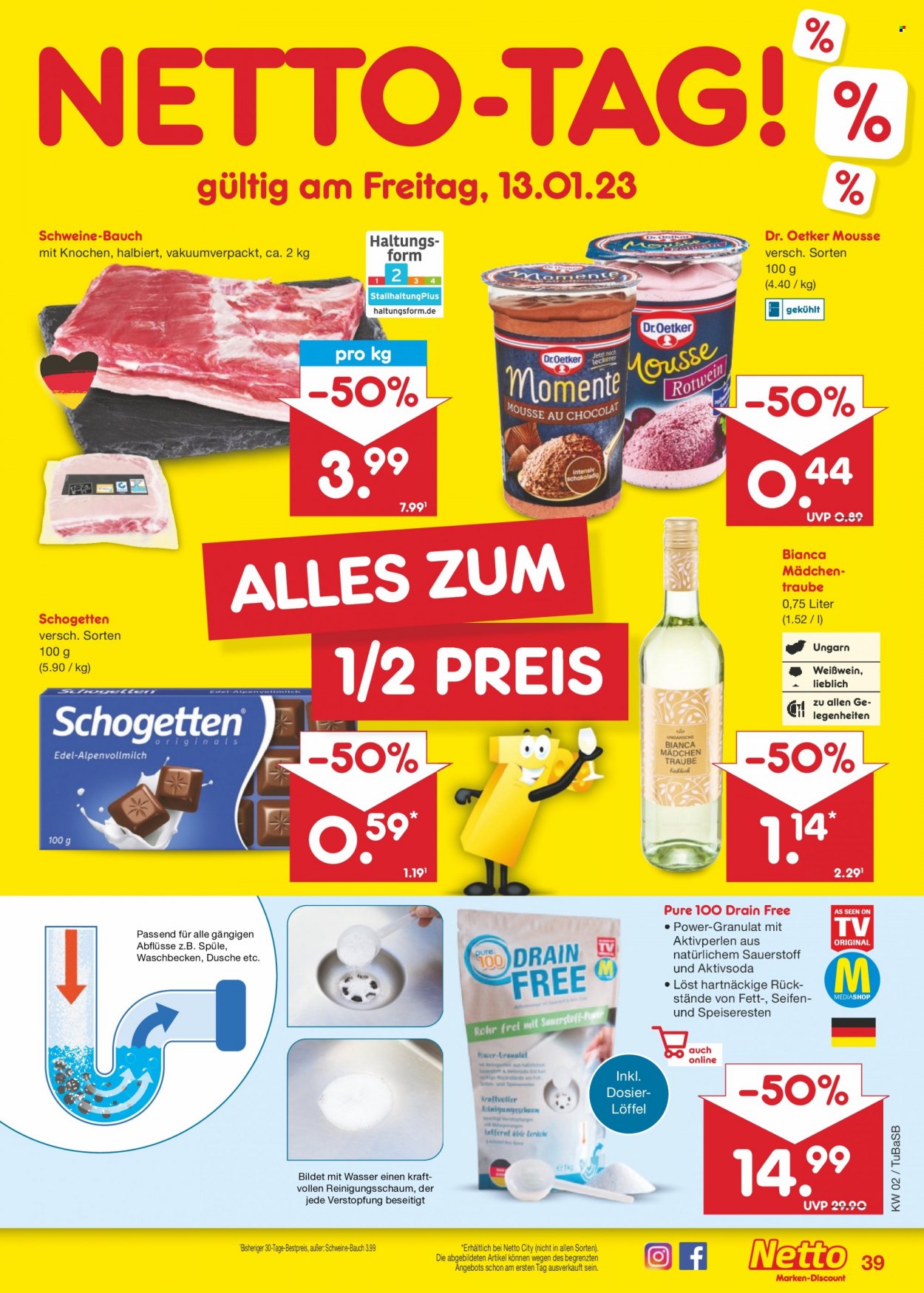 Netto Marken-Discount Prospekte  - 9.01.2023 - 14.01.2023. Seite 39