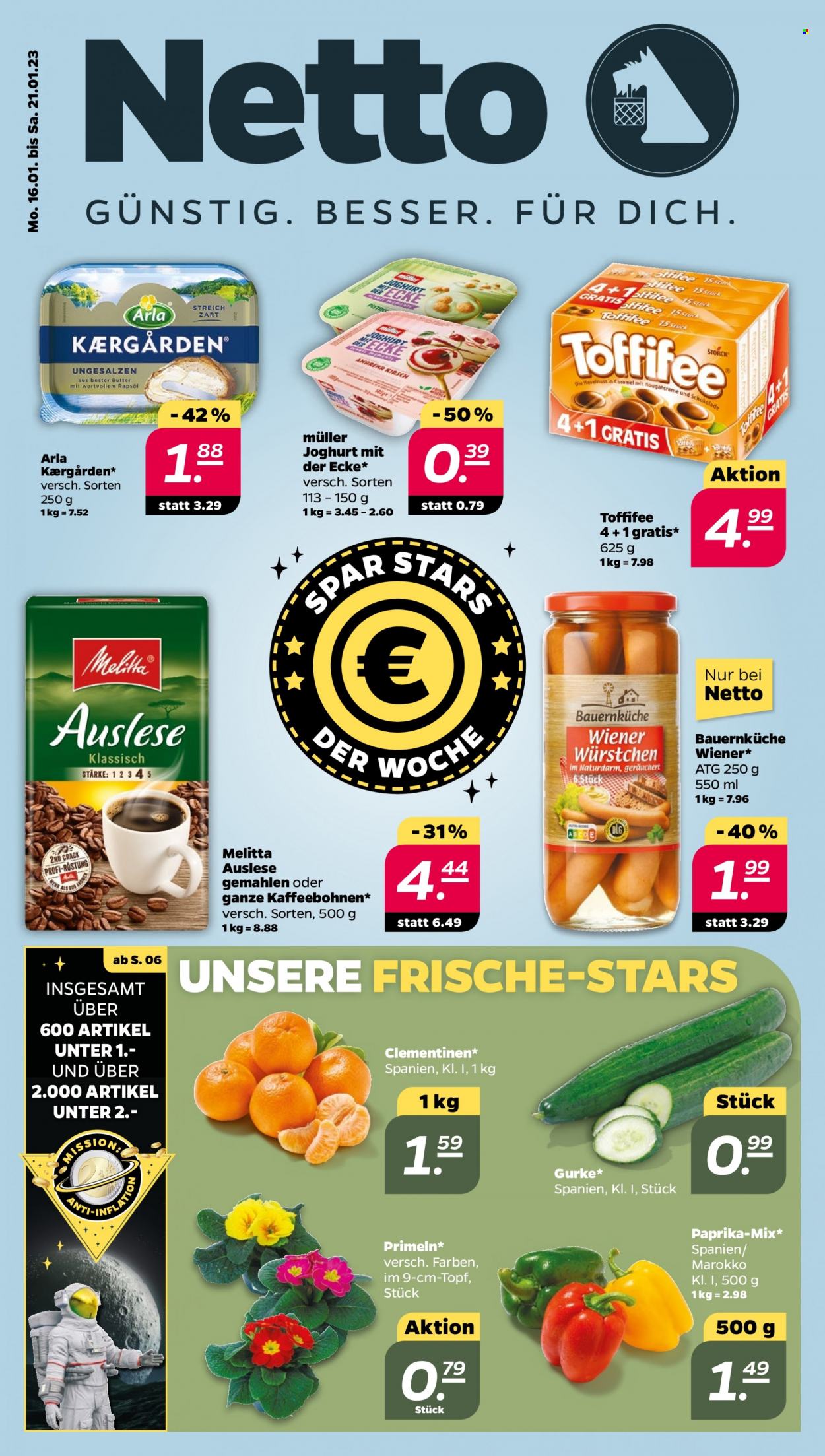Netto Prospekte  - 16.01.2023 - 21.01.2023. Seite 1