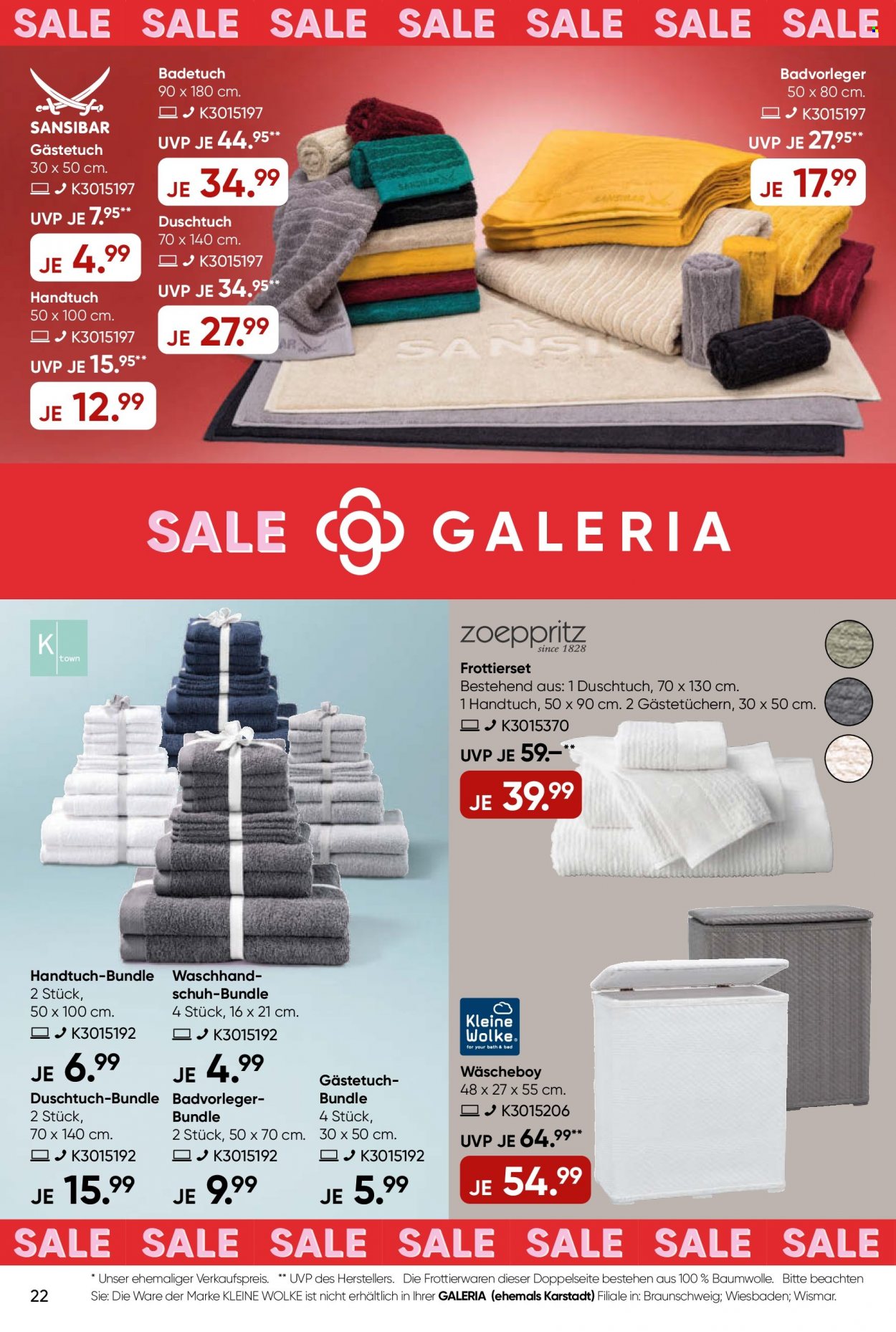 GALERIA Karstadt Kaufhof Prospekte  - 11.01.2023 - 17.01.2023. Seite 22