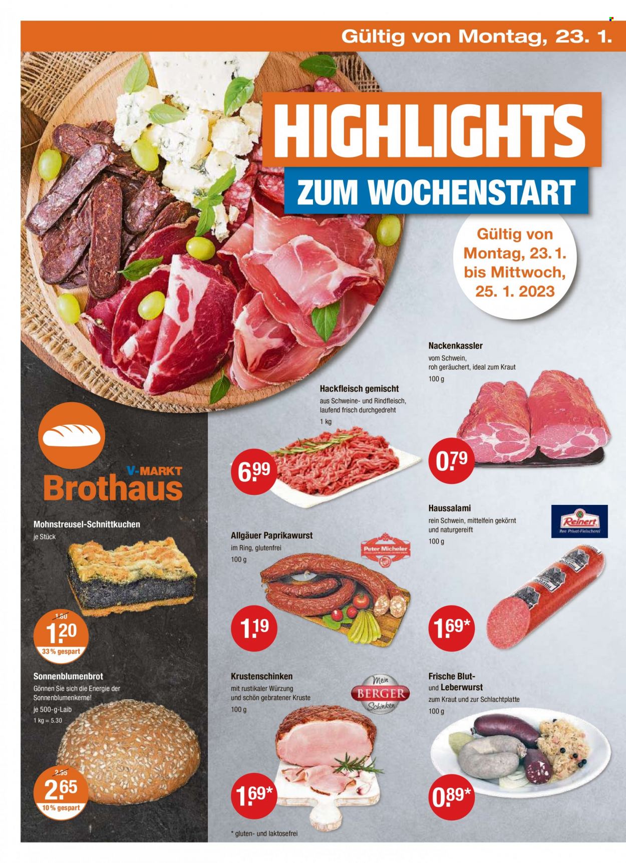 V-Markt Prospekte  - 19.01.2023 - 25.01.2023. Seite 18