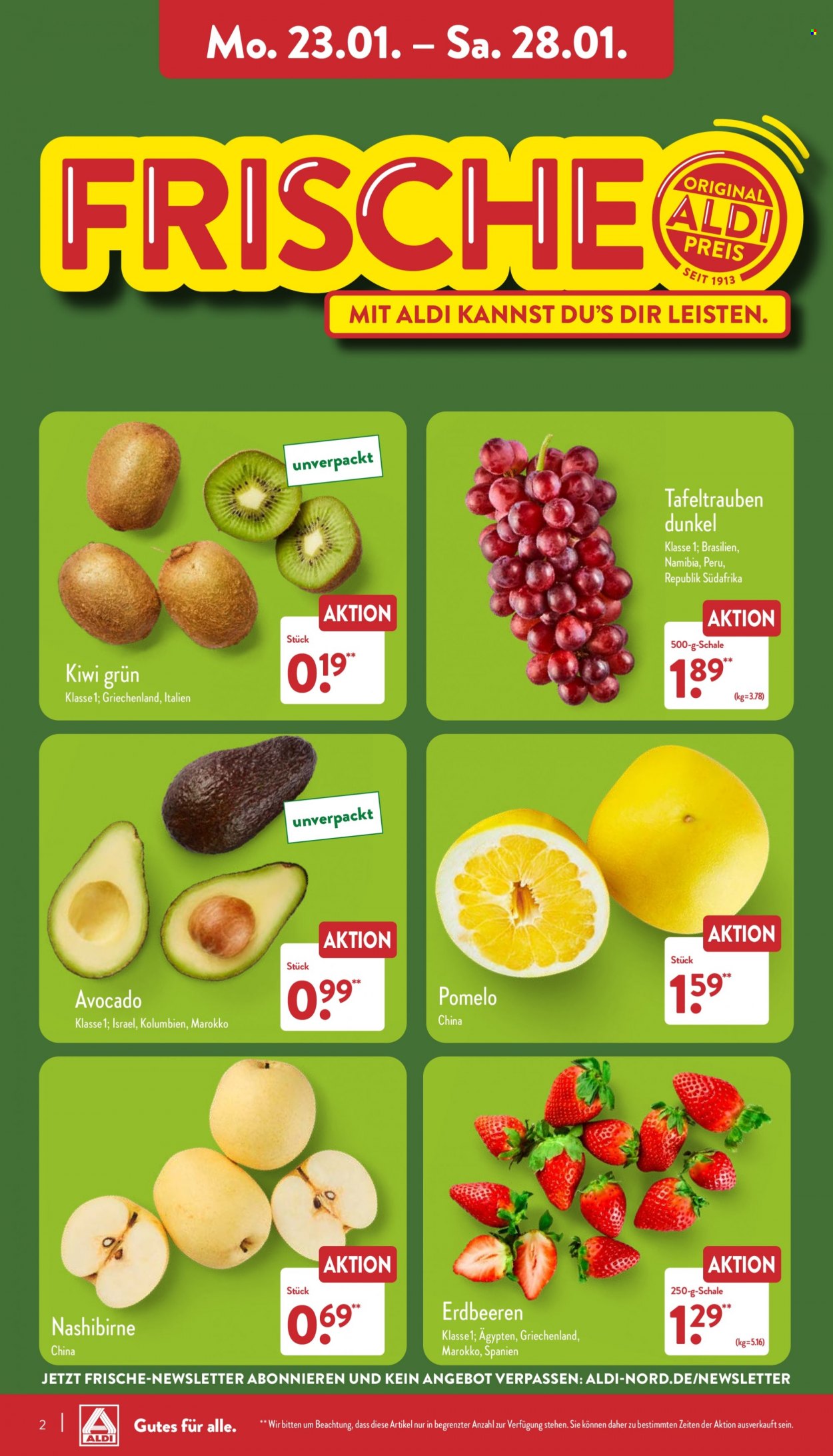 ALDI Nord Prospekte  - 23.01.2023 - 28.01.2023. Seite 2