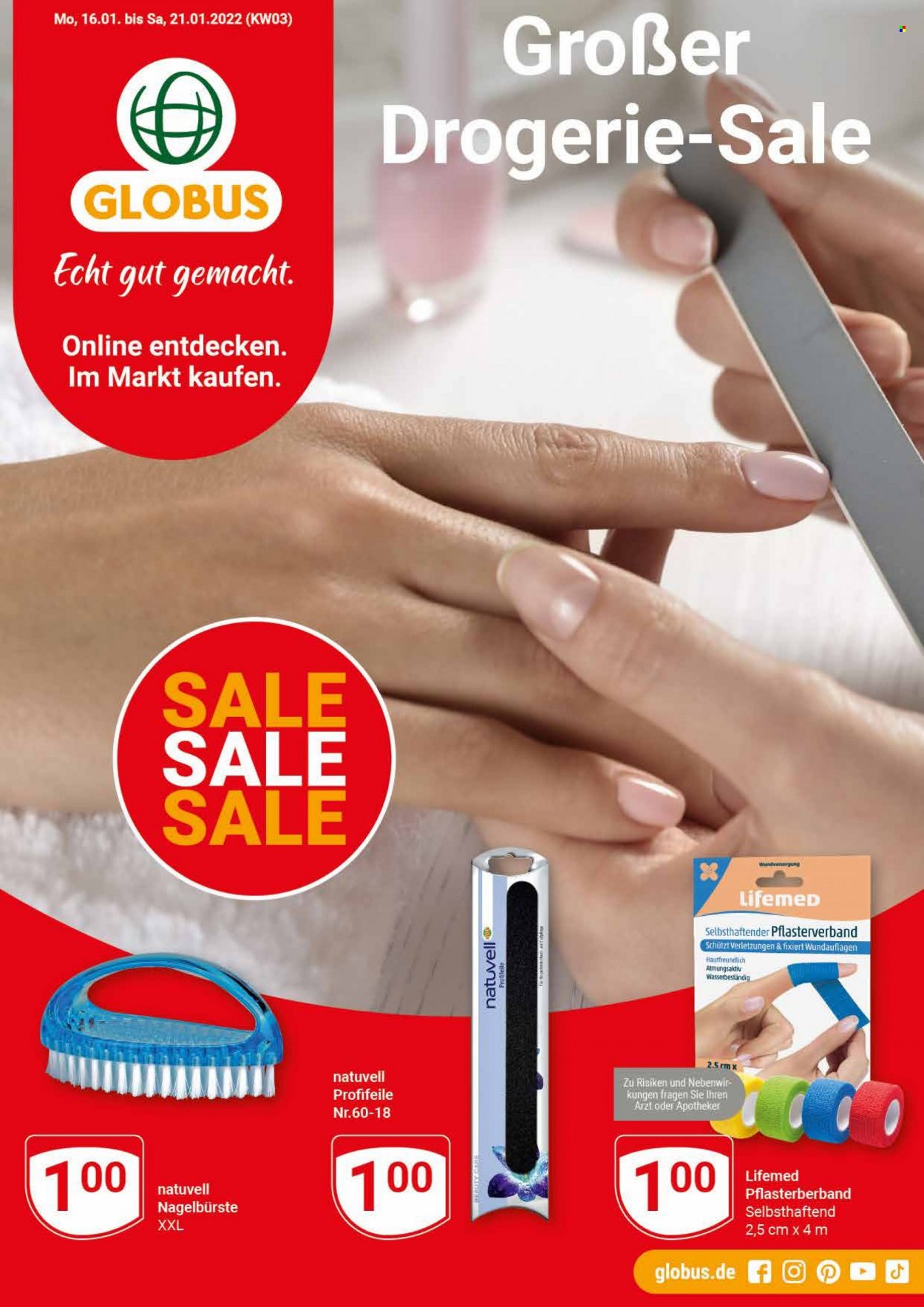 Globus Prospekte  - 16.01.2023 - 21.01.2023. Seite 1