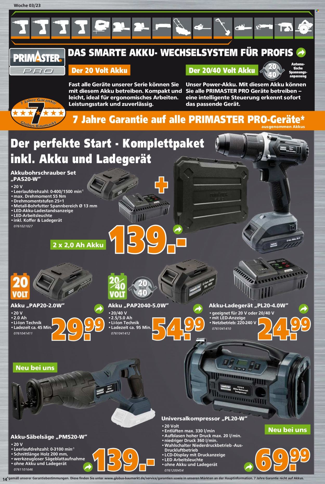 Globus Baumarkt Prospekte  - 16.01.2023 - 21.01.2023. Seite 14