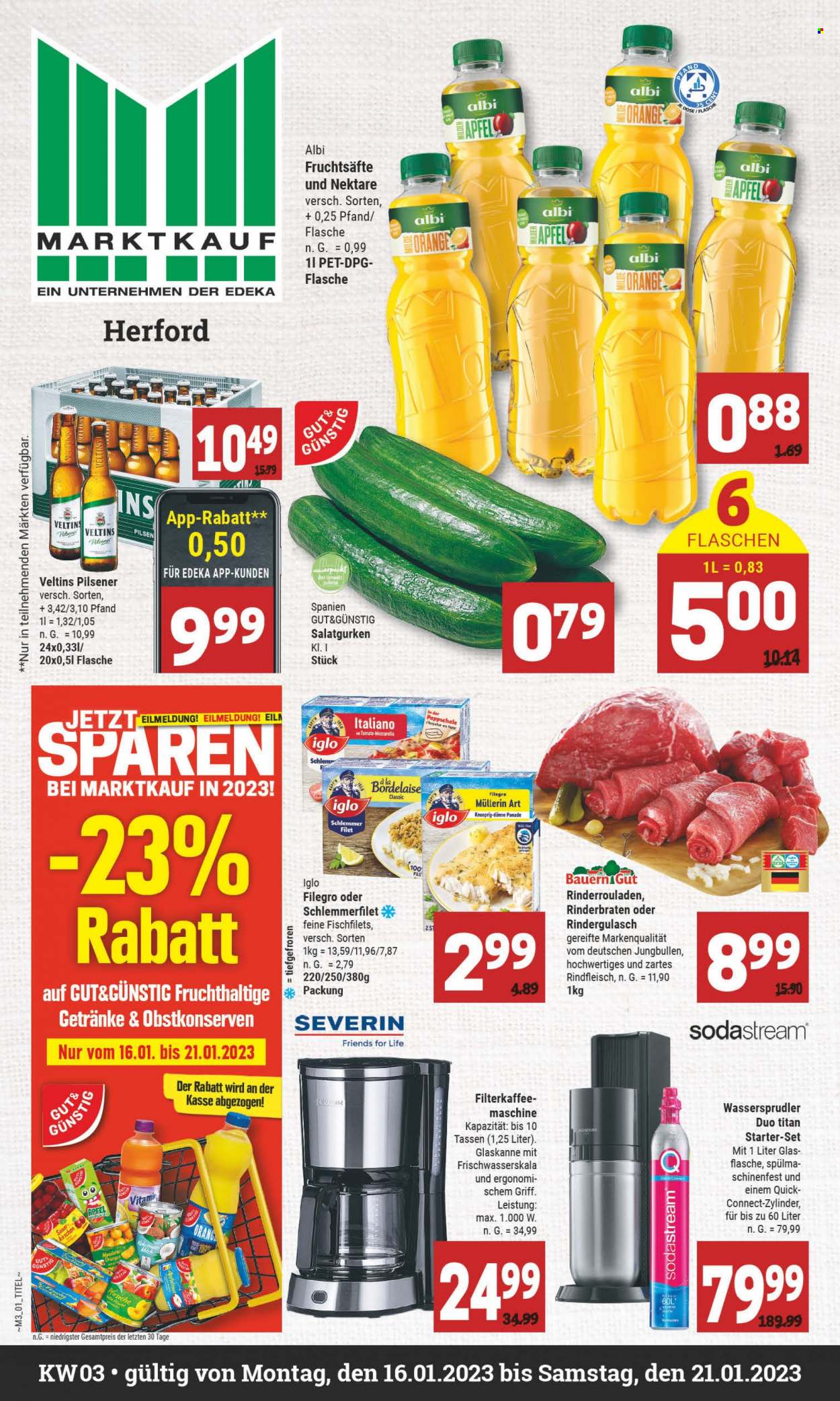 Marktkauf Prospekte  - 16.01.2023 - 21.01.2023. Seite 1