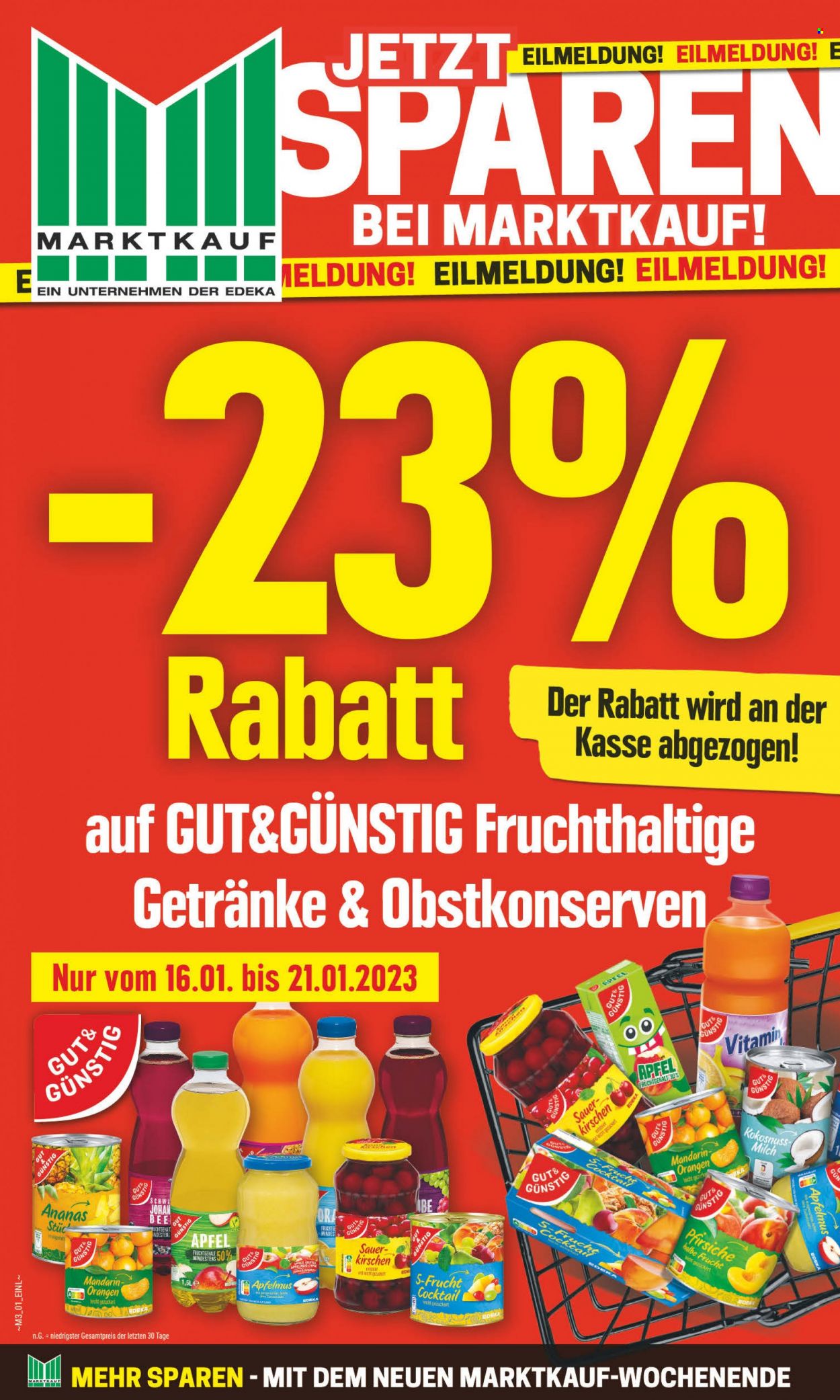 Marktkauf Prospekte  - 16.01.2023 - 21.01.2023. Seite 21