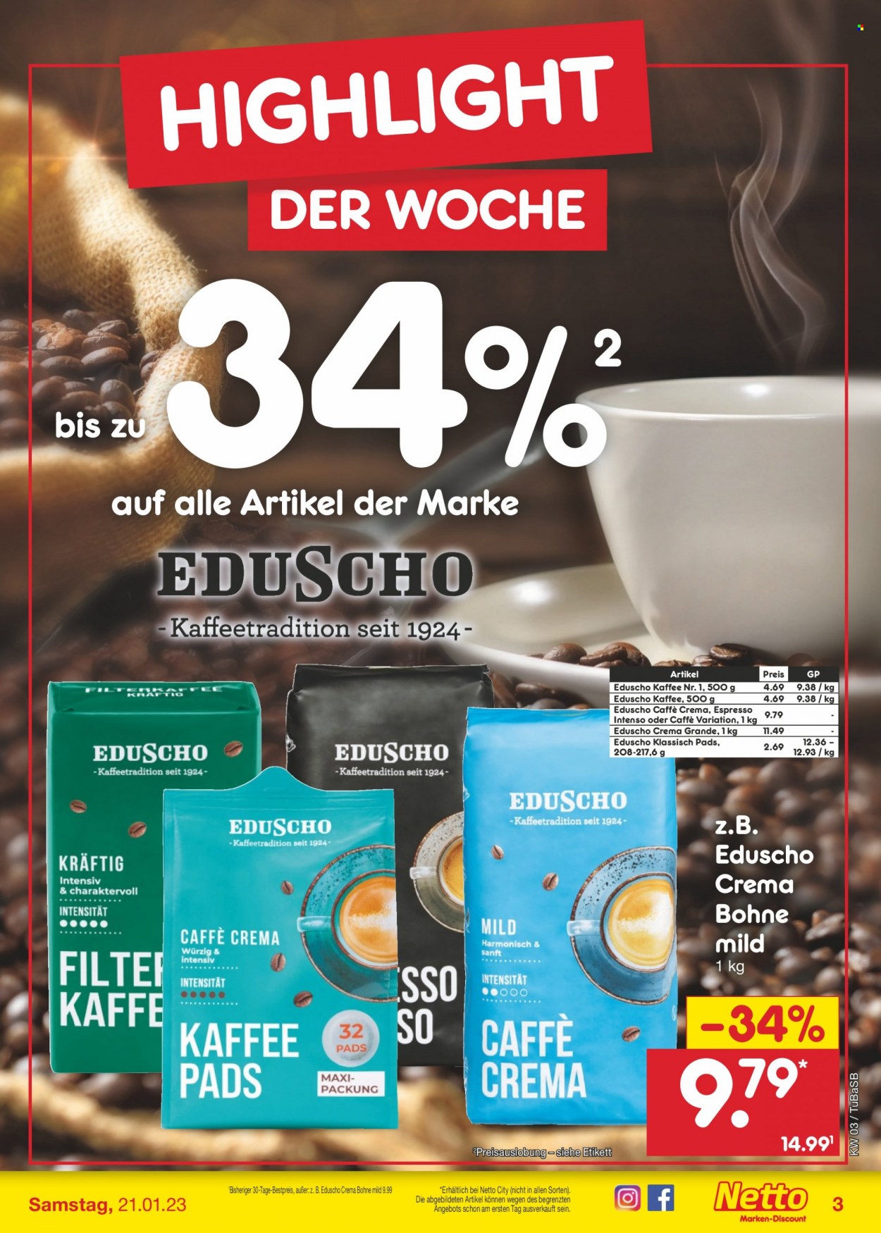 Netto Marken-Discount Prospekte  - 16.01.2023 - 21.01.2023. Seite 3