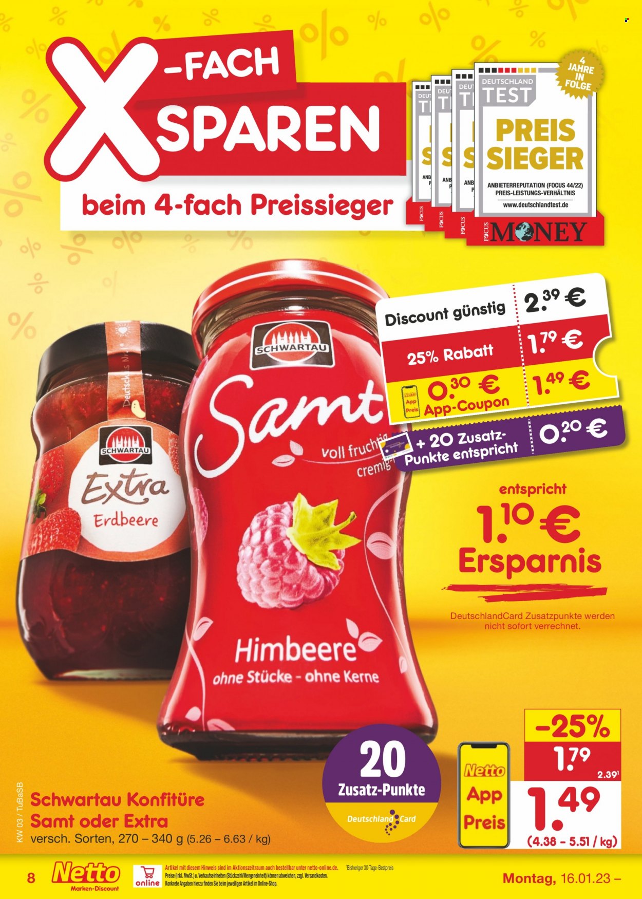 Netto Marken-Discount Prospekte  - 16.01.2023 - 21.01.2023. Seite 8