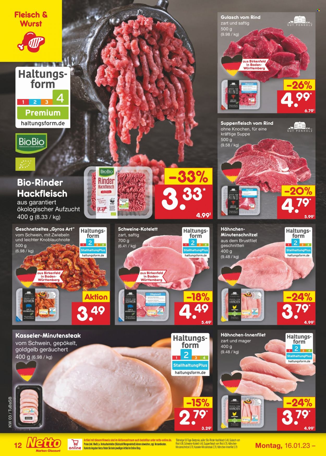 Netto Marken-Discount Prospekte  - 16.01.2023 - 21.01.2023. Seite 12
