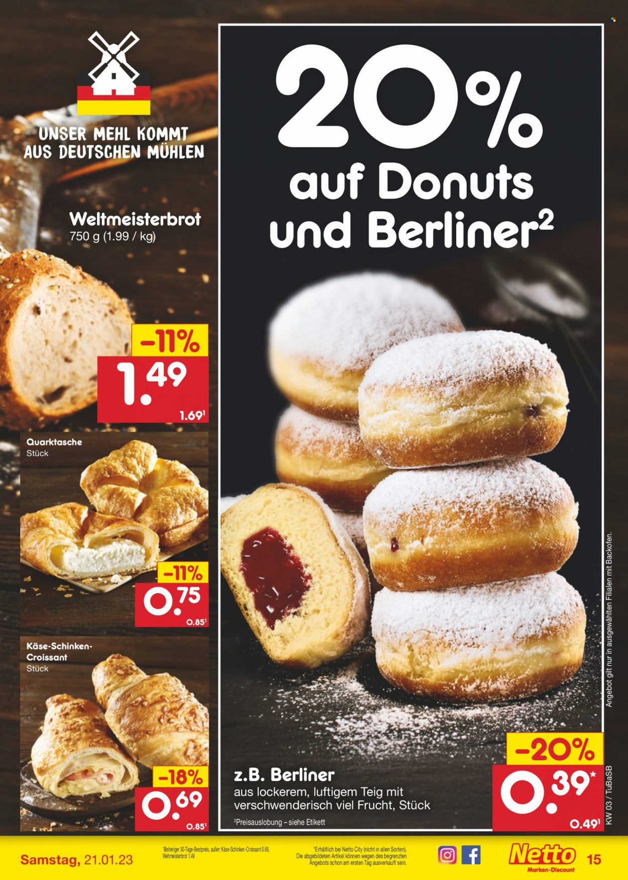 Netto Marken-Discount Prospekte  - 16.01.2023 - 21.01.2023. Seite 15